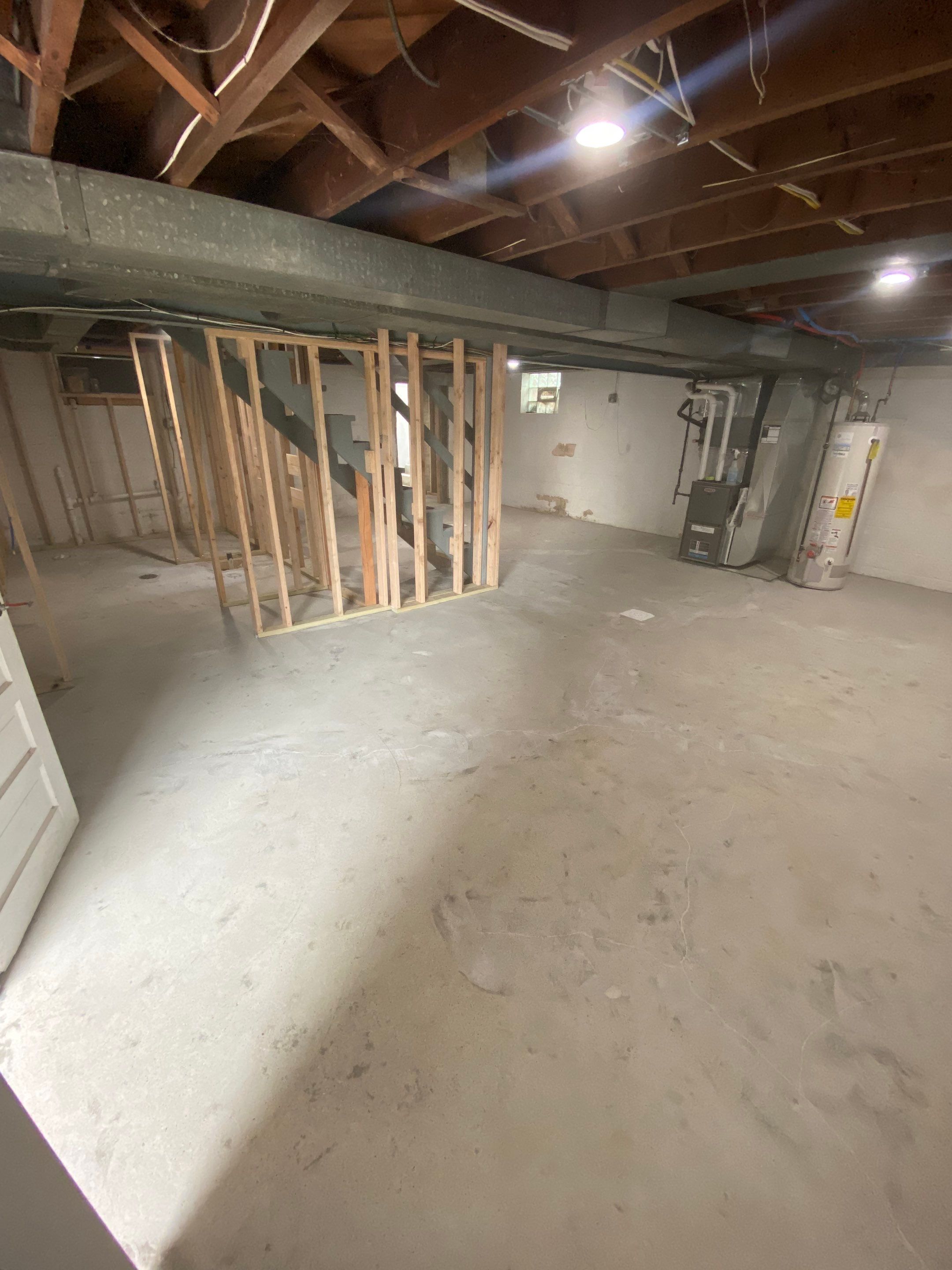 Basement + Garage Project in Pittsburgh by Floors in a Day, Inc