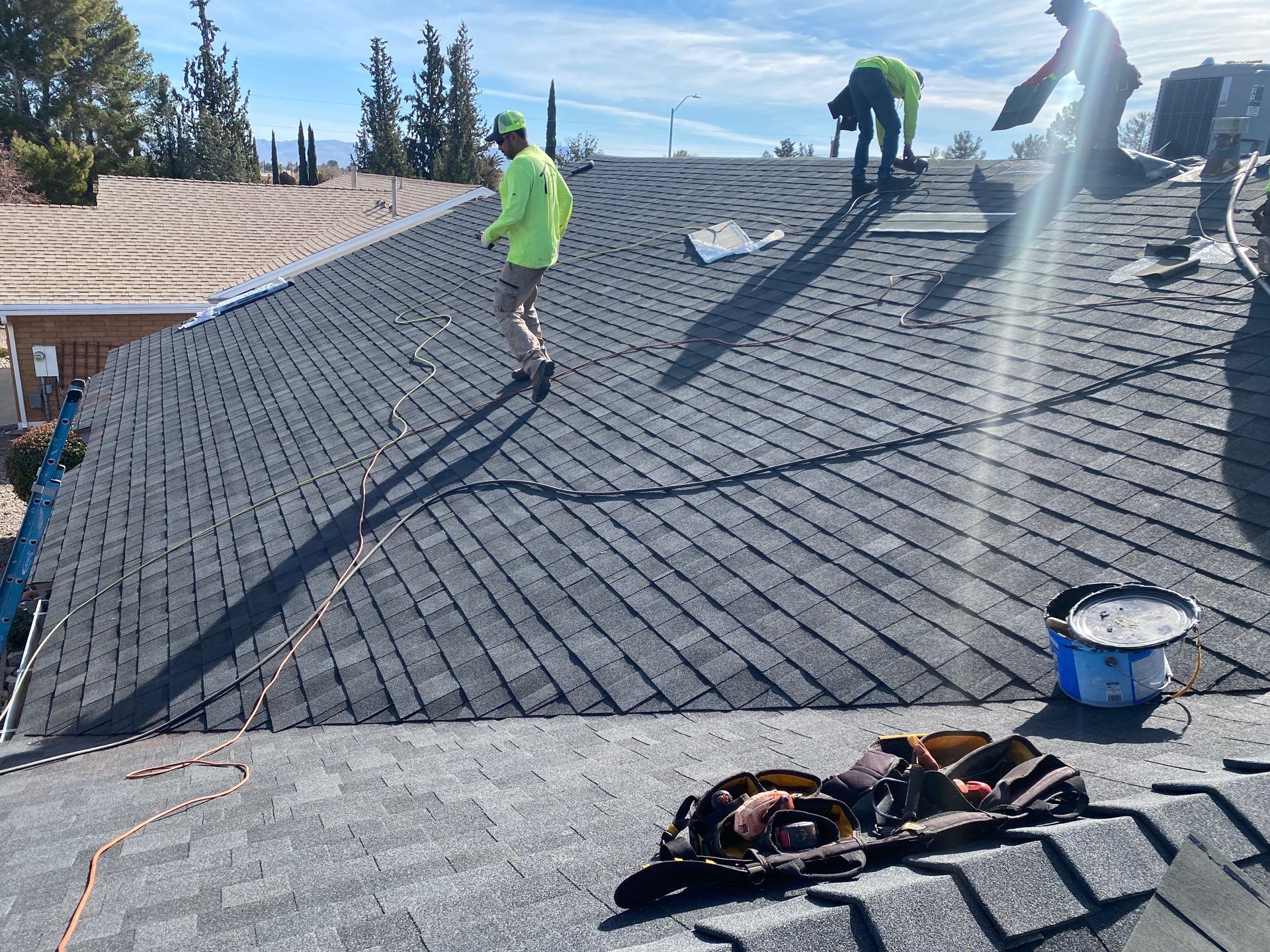 Onyx Black Shingles by Reimagine Roofing