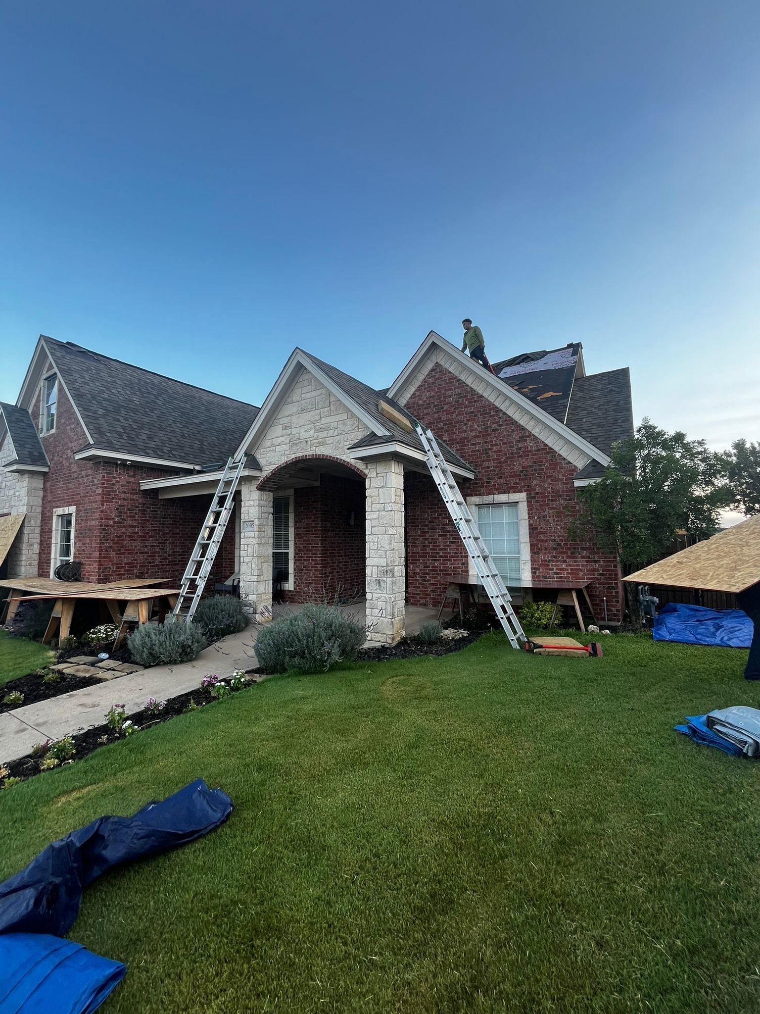 Project in Cleburne by Lonestar Roofing and Restoration LLC.