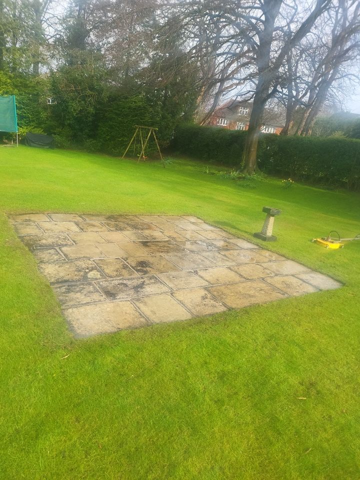 Driveway And Patio Clean using honda 21 ltr/min by Ges Exterior Cleaning ltd