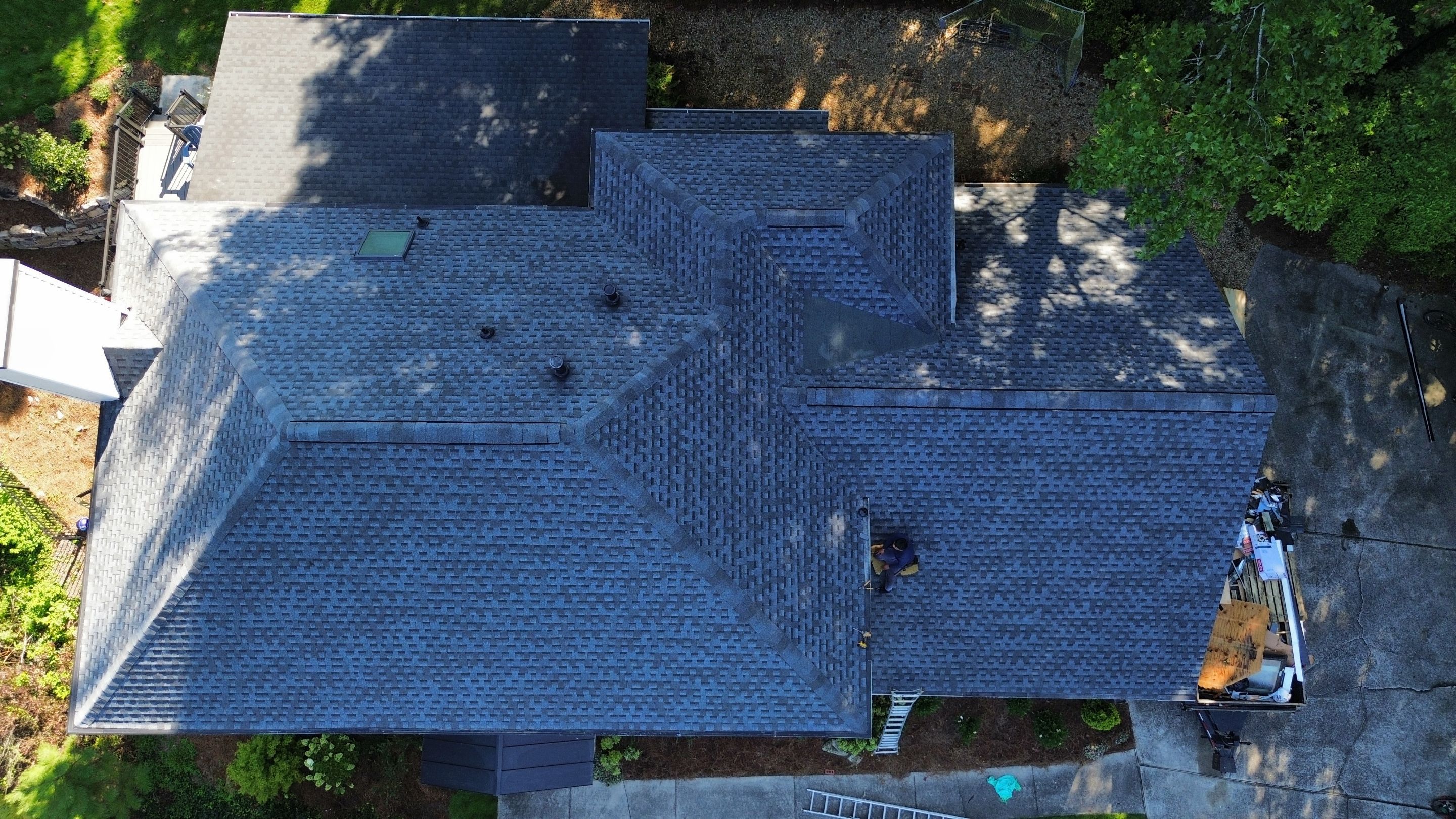 Marietta, GA Roof Replacement GAF Timberline HDZ Pewter Gray by Reset Roofing