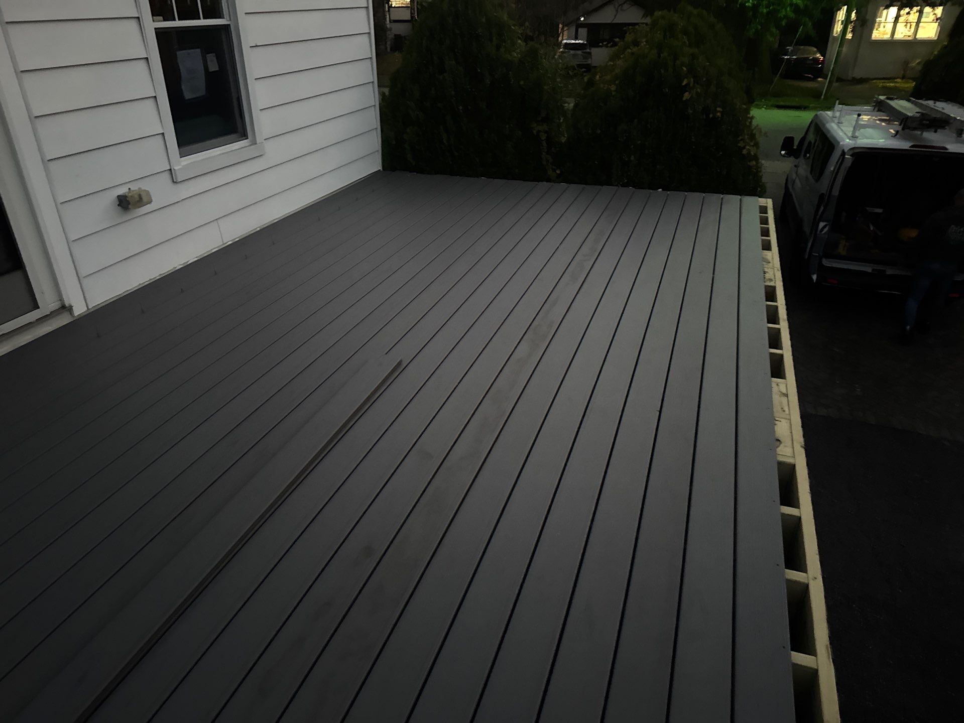 new deck with cable rails in Montclair NJ by deck guardian