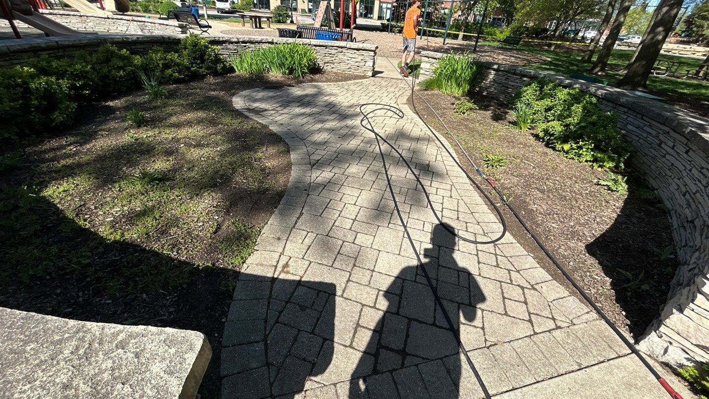 Playground cleaning by Northern Power Washing LLC.