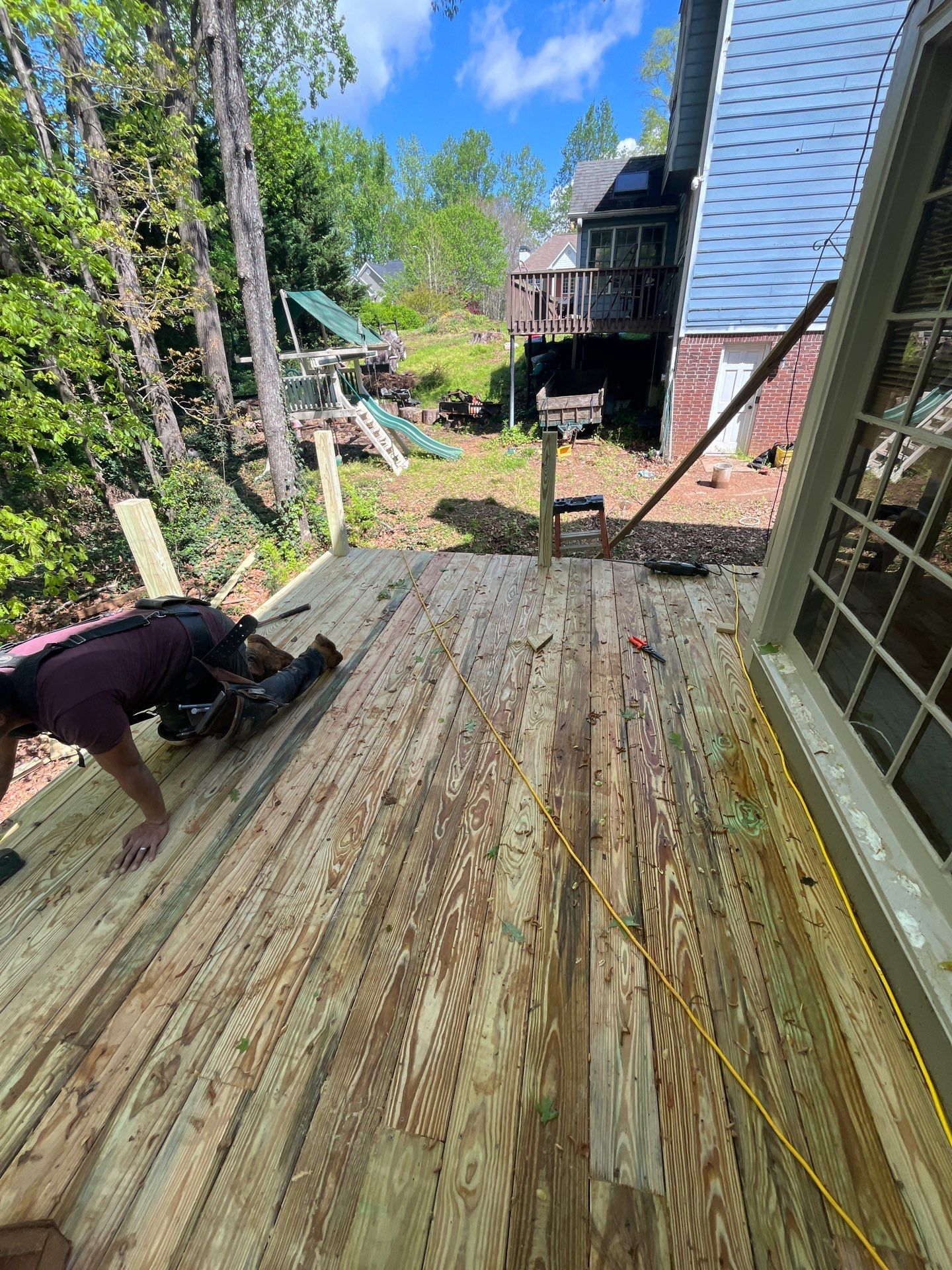 Wood Deck Build in Acworth, GA by Nelson Exteriors 