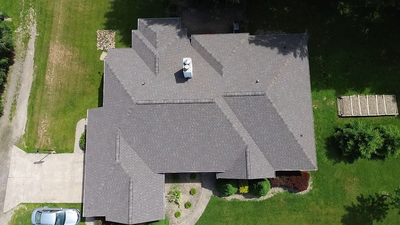 Atlas Pinnacle, Color, Weathered Wood, Drip Edge, Color, Royal Brown by Eagle Eye Roofing