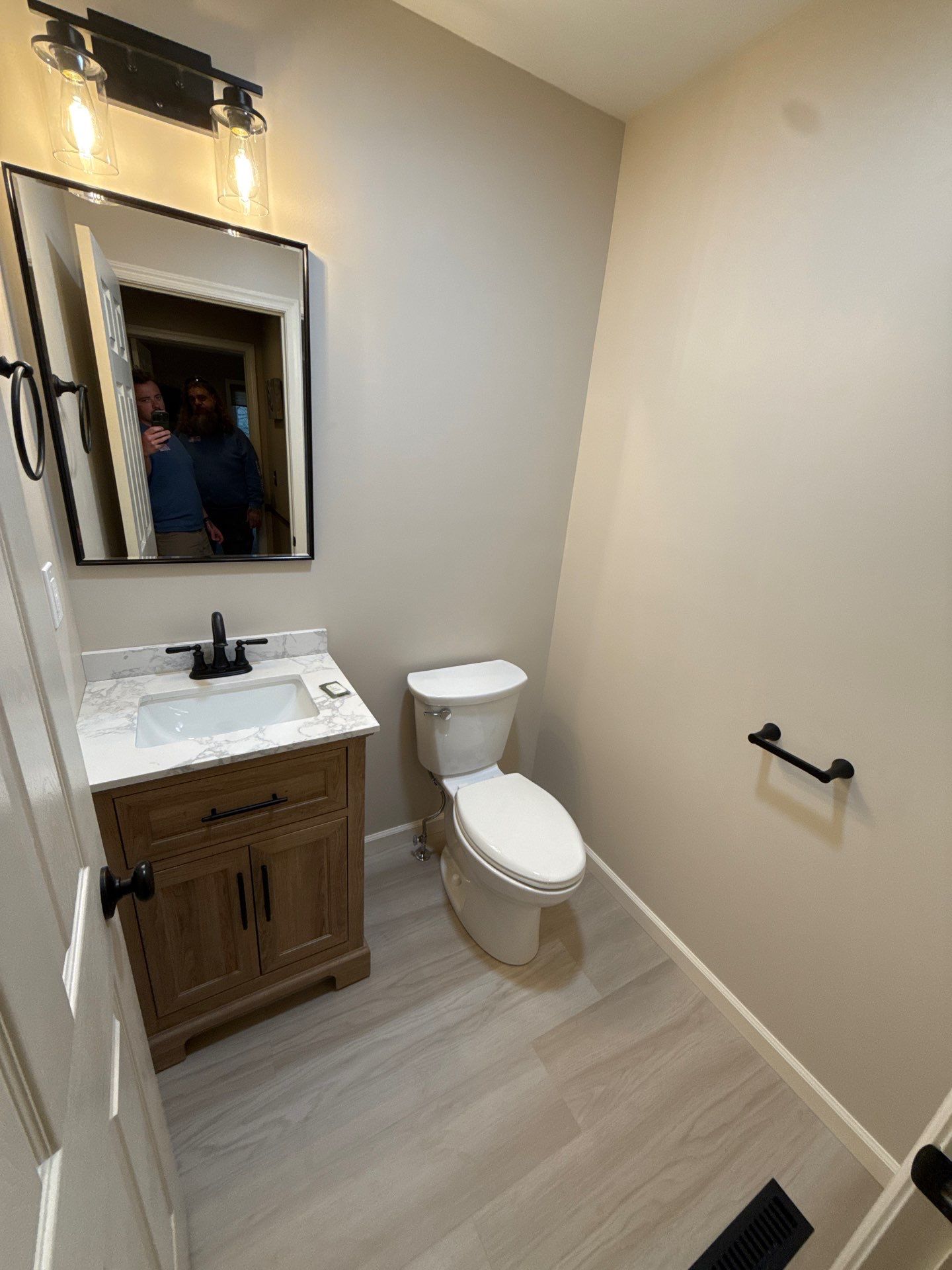 Bathroom and Powder Room Remodel by For Him Contracting