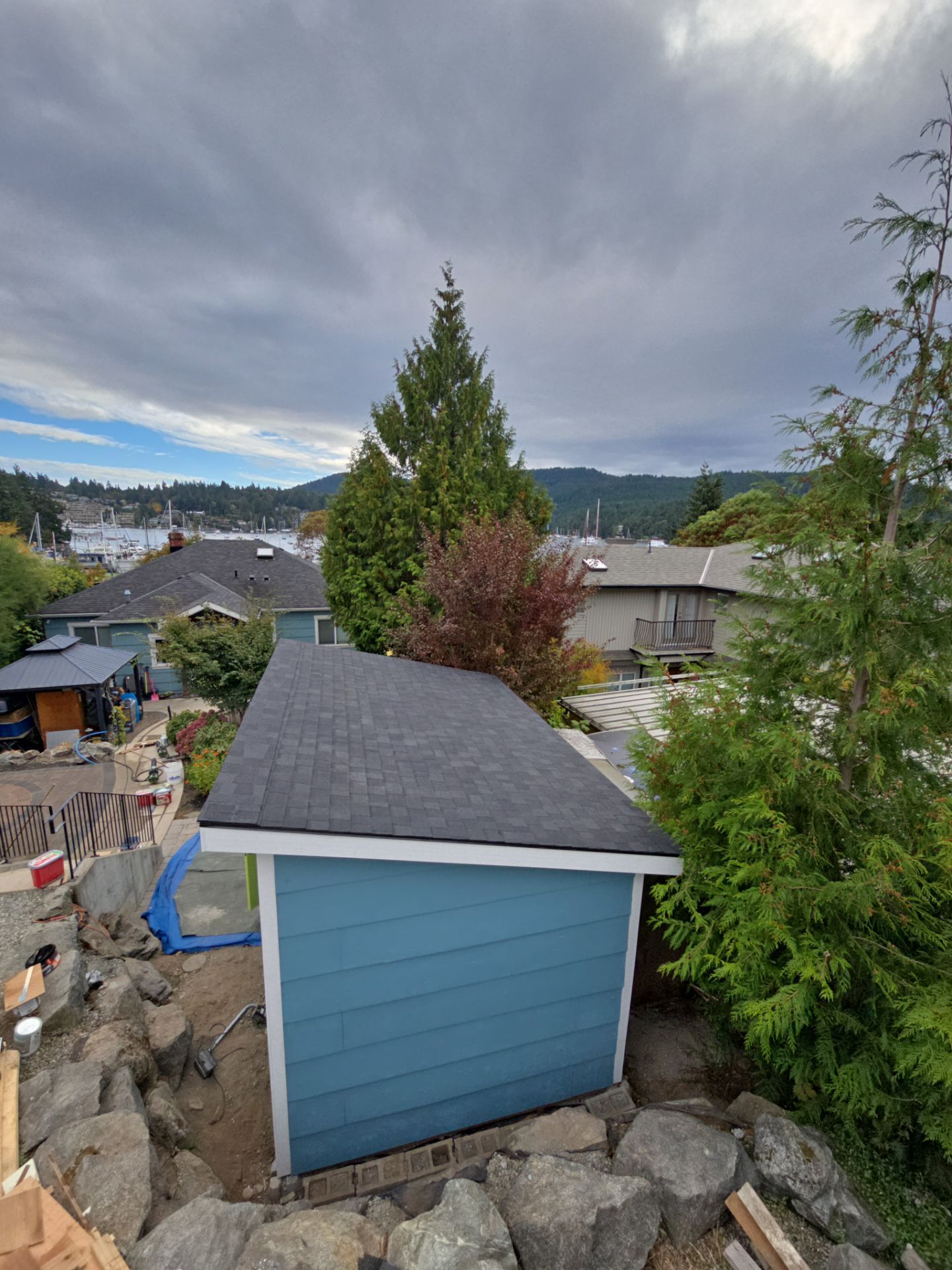 Backyard Transformation — Custom Shed, Paver Patio & Retaining Wall by Habanero Garden and Exterior Care