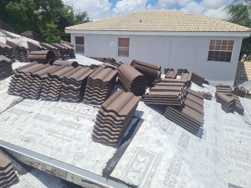Residential Roofing Installation using Eagle Roofing Tile by BLUES BROTHERS ROOFING