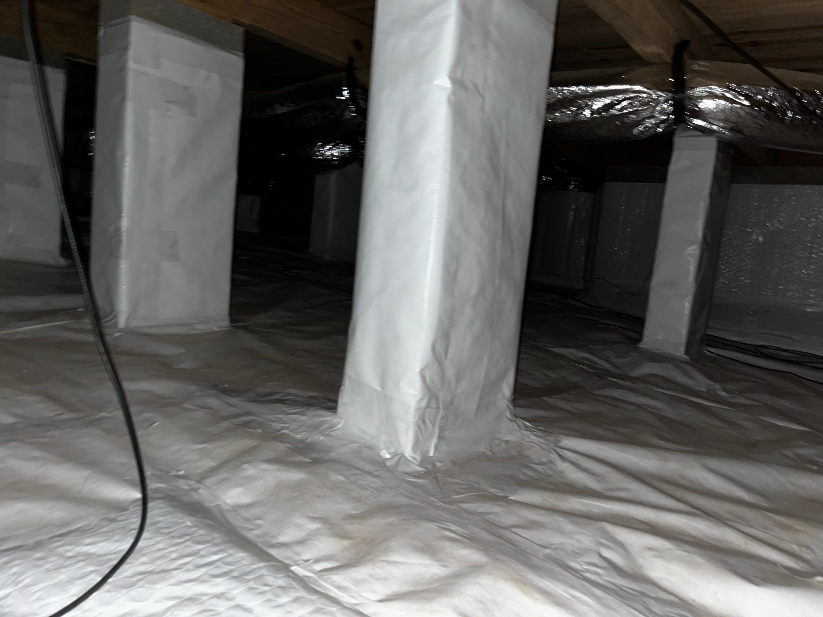 Impact Choice Encapsulation with new piers and crawlspace door. by Impact Crawlspace