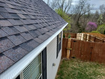 Residential Gutter Guards Install - GutterLock Diamond Gutter Covers - Color White 