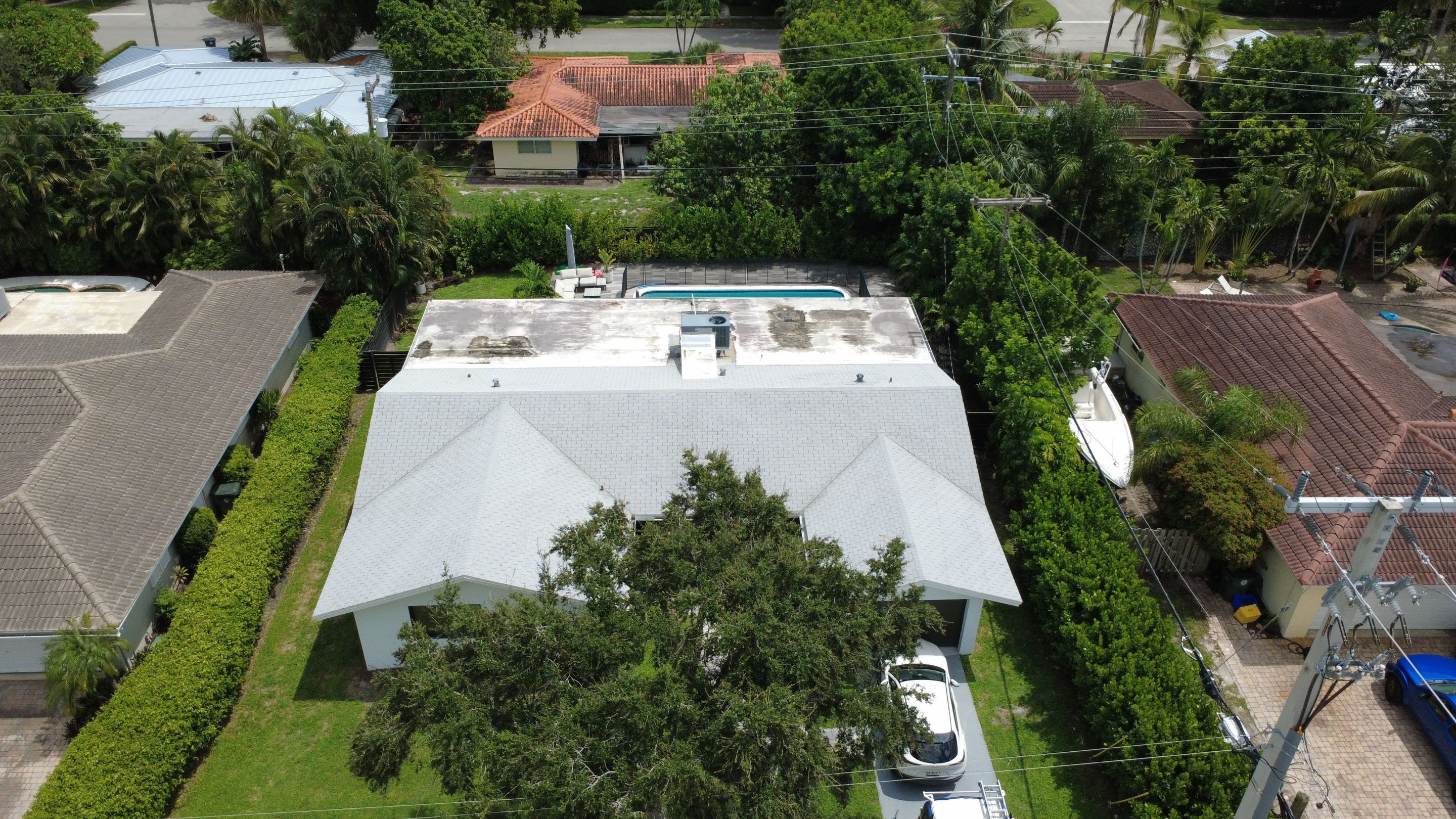 Residential Roofing Installation using 1" Nail strip metal roof by BLUES BROTHERS ROOFING