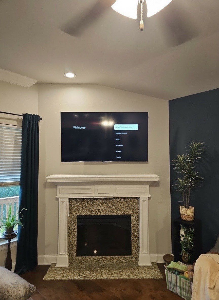Fireplace TV Mounting Projects by Hangman Mounting & Installation 