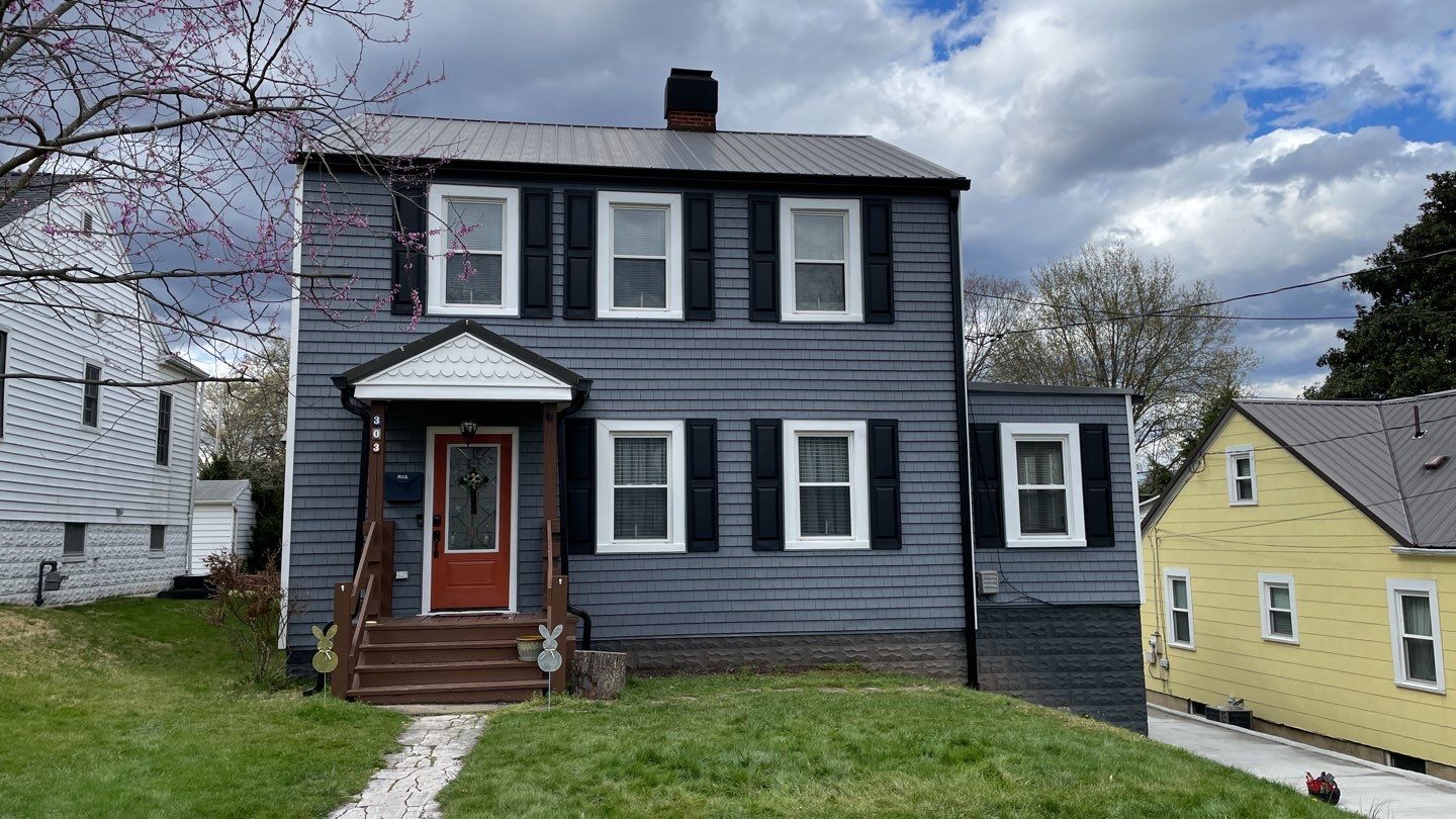 Siding Installation using Exterior Portfolio Portsmouth Vinyl Cedar Shakes by Secure Construction Company Inc