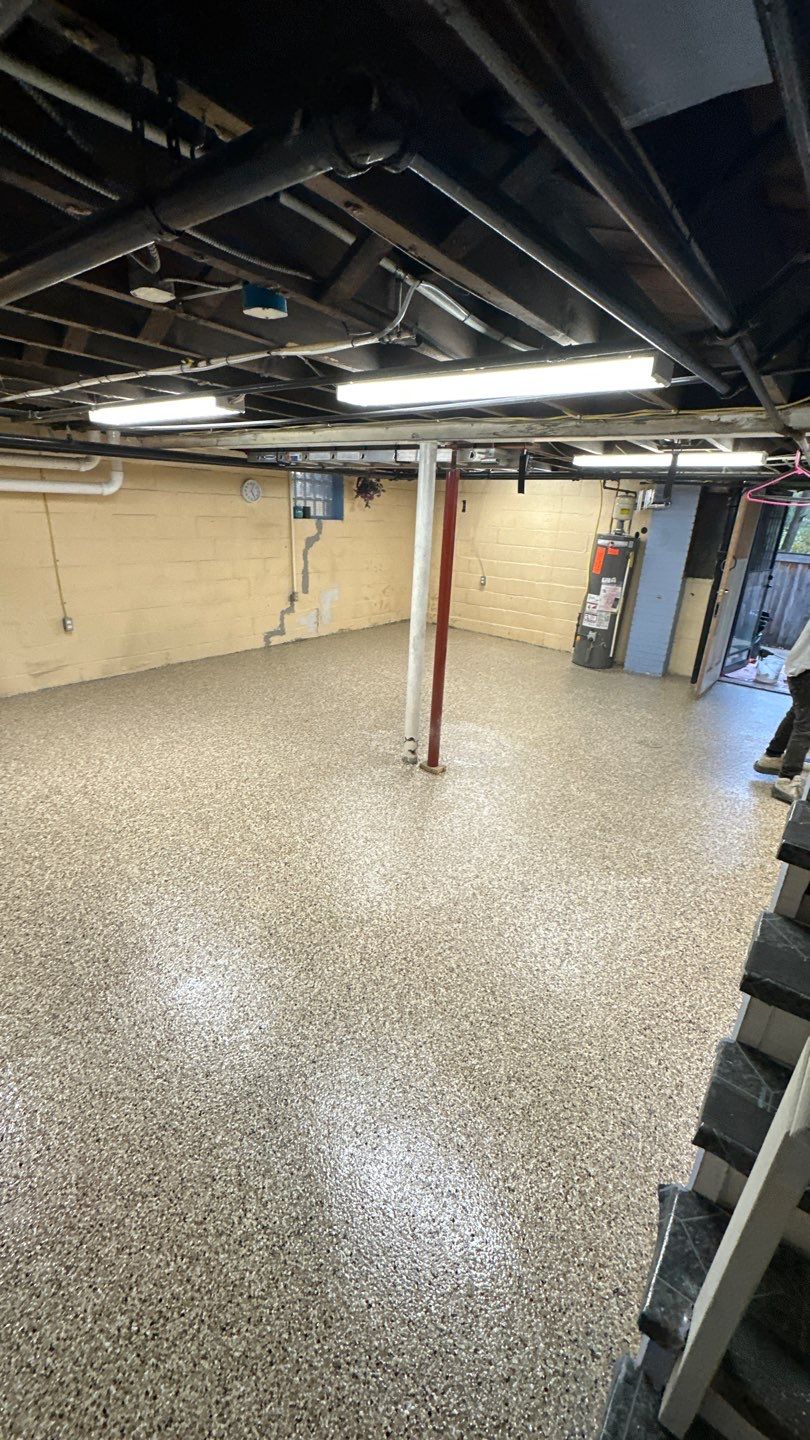 Shoreline Basement Project in Pittsburgh by Floors in a Day, Inc