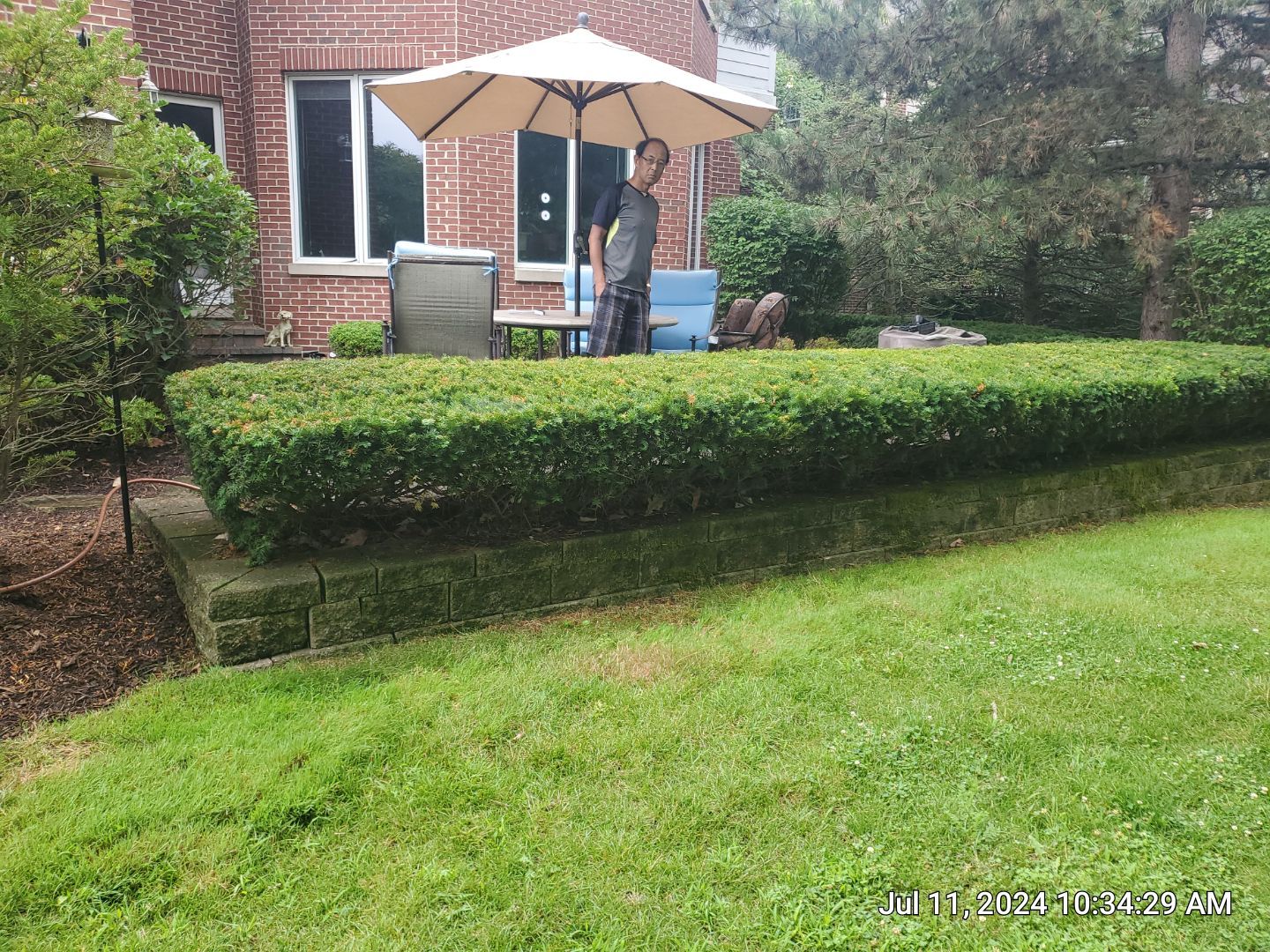 Brick paver repair, clean and seal by Northern Power Washing LLC.