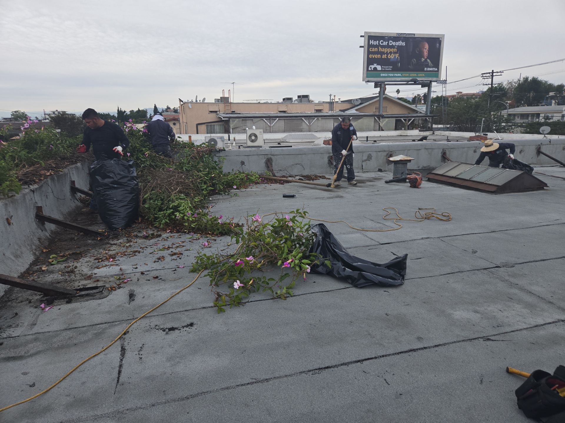 Commercial Roofing Installation using ASC Silicone Membrane by Hull Brothers Roofing