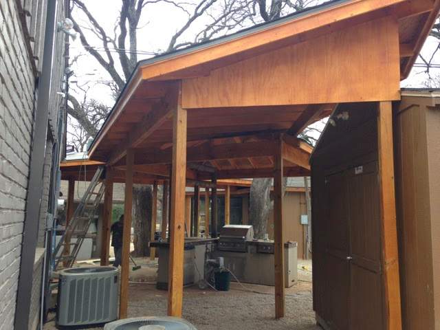 Covered Walkway Patio for a Private School by First United Roofing & Construction