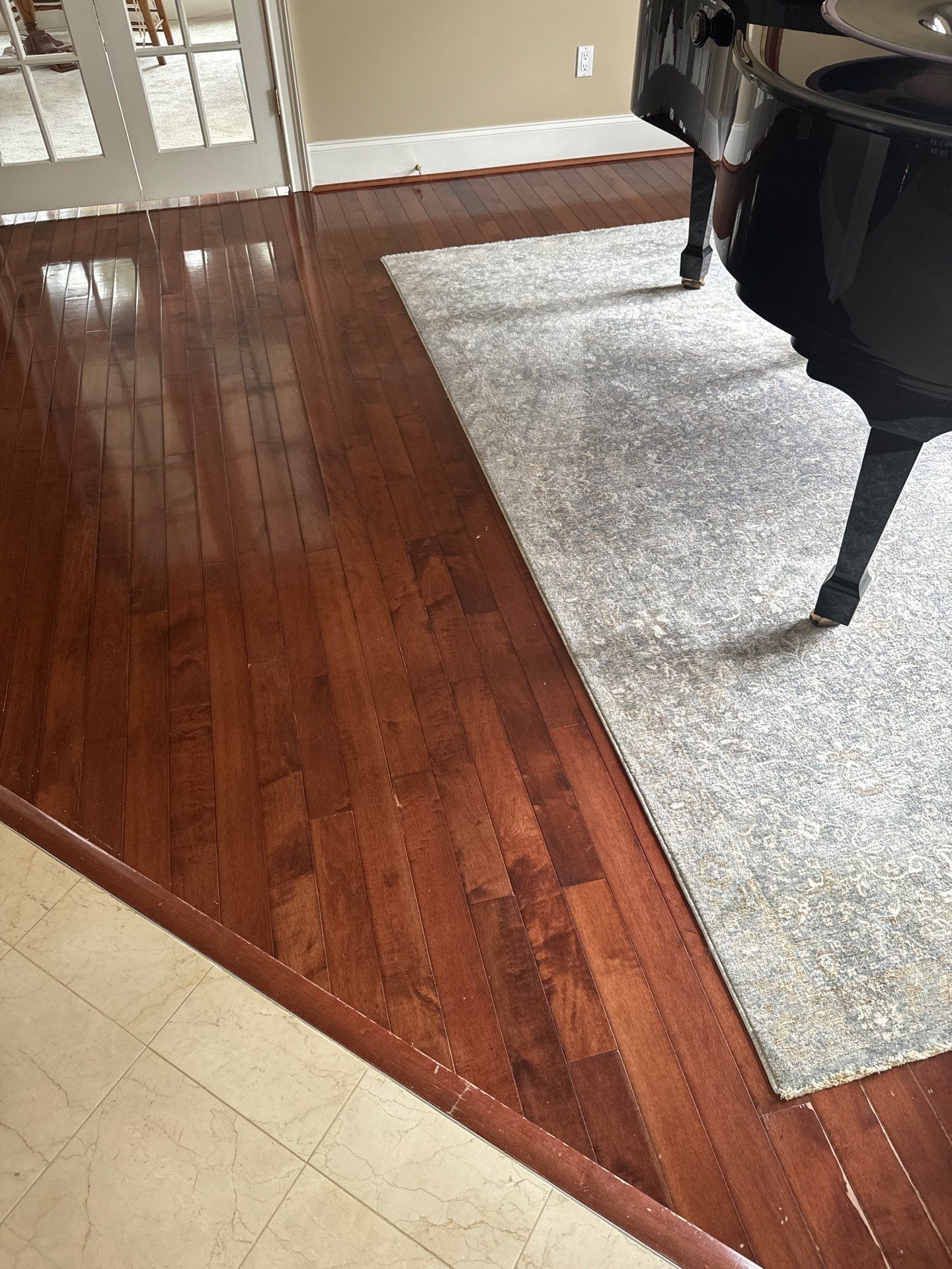 Prefinished Maple transformation by Ann Arbor Hardwoods 