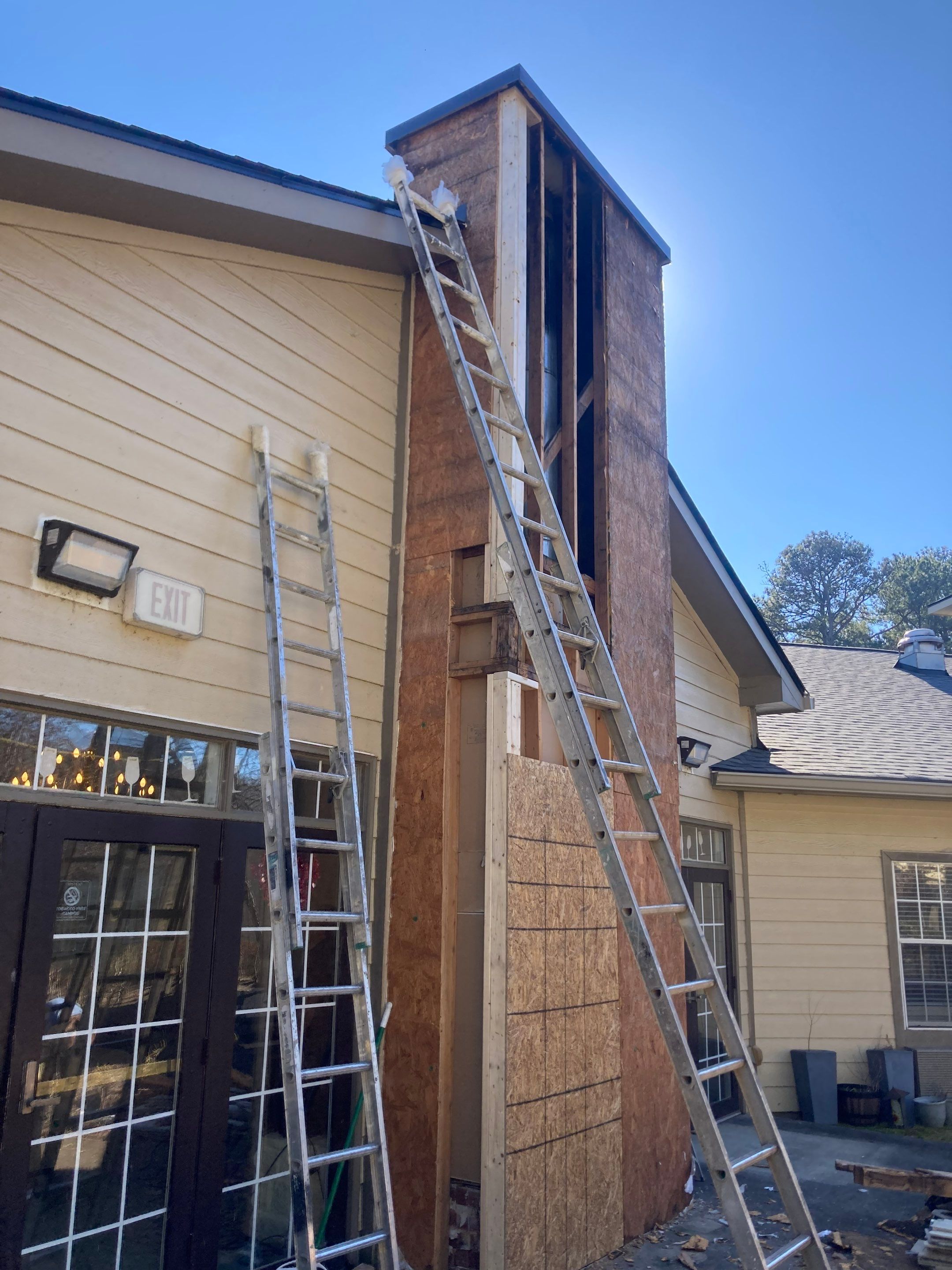 Chimney Siding Replacement & Restoration by PGP Surface Solutions, LLC