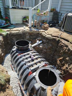 1000 Gallon Septic Installation