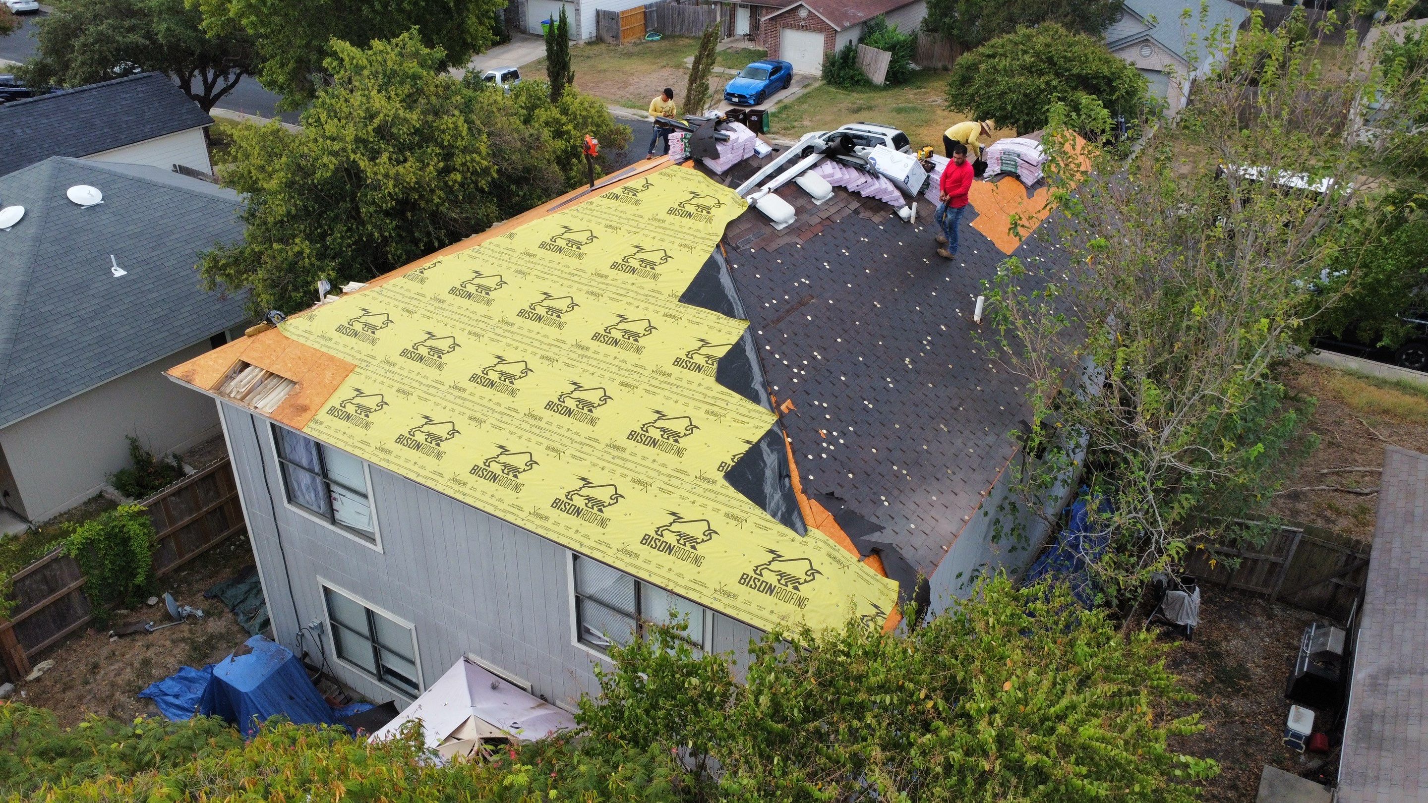 San Antonio Roof Project by Bison Roofing  