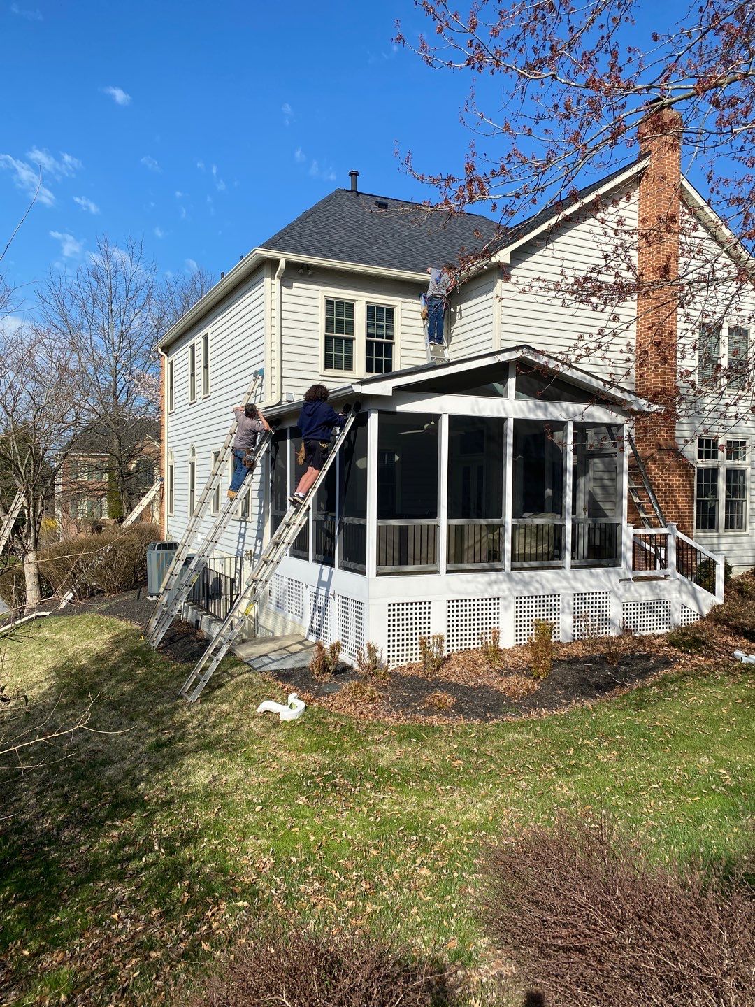 New Roof Installation & New Gutters and downspouts  by Alpha Design Services