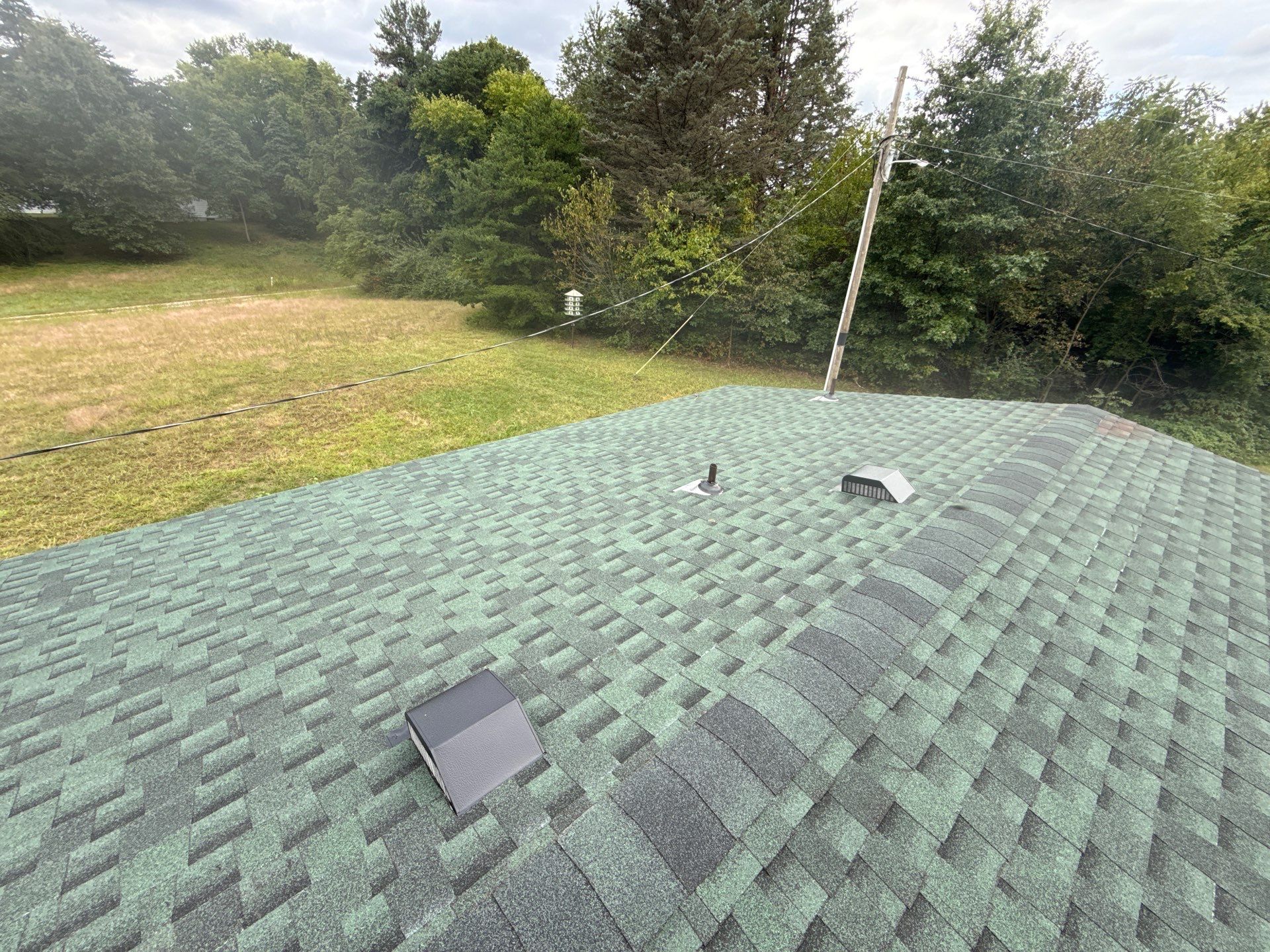 GAF Hunter Green Roof Replacement in Kouts, IN