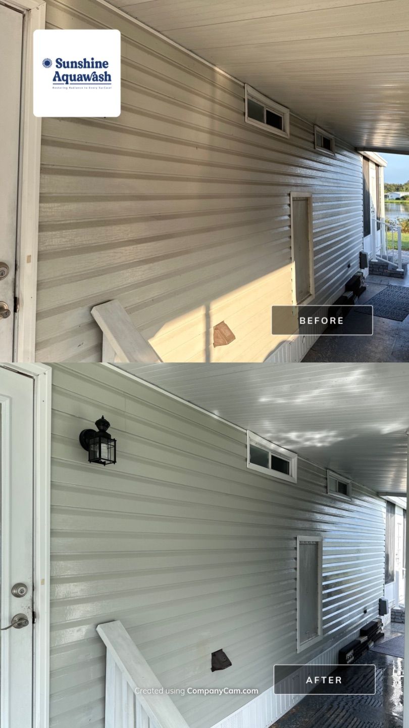 🏡 Mobile Home Soft Wash – Colony Cove, Ellenton, FL by Sunshine AquaWash