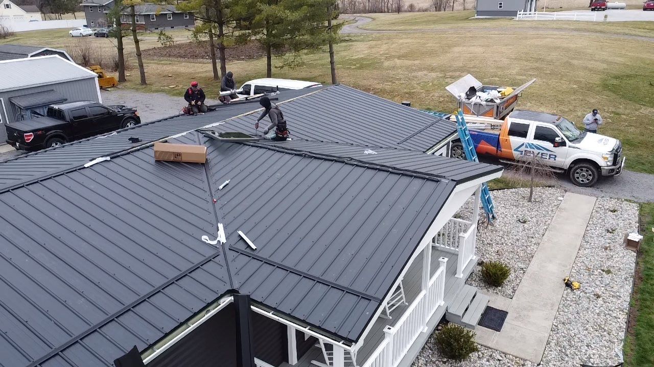 Exposed Fastener Metal Roof Replacement – Columbia City, Indiana by 4Ever Metal Roofing