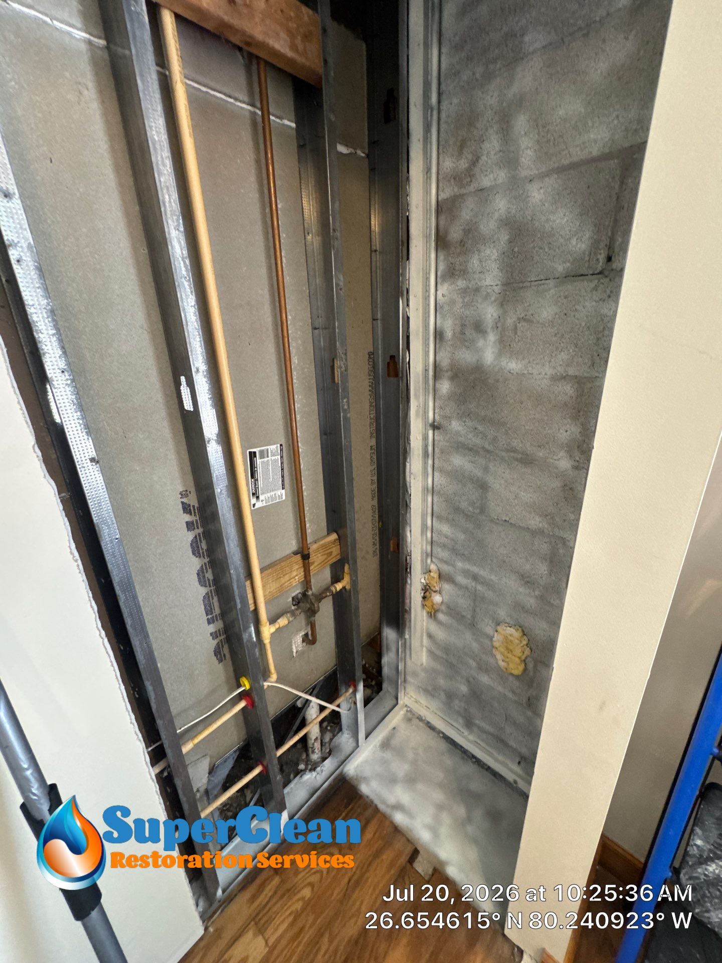 Professional Mold Remediation and Interior Water Damage Restoration in Wellington by SuperClean