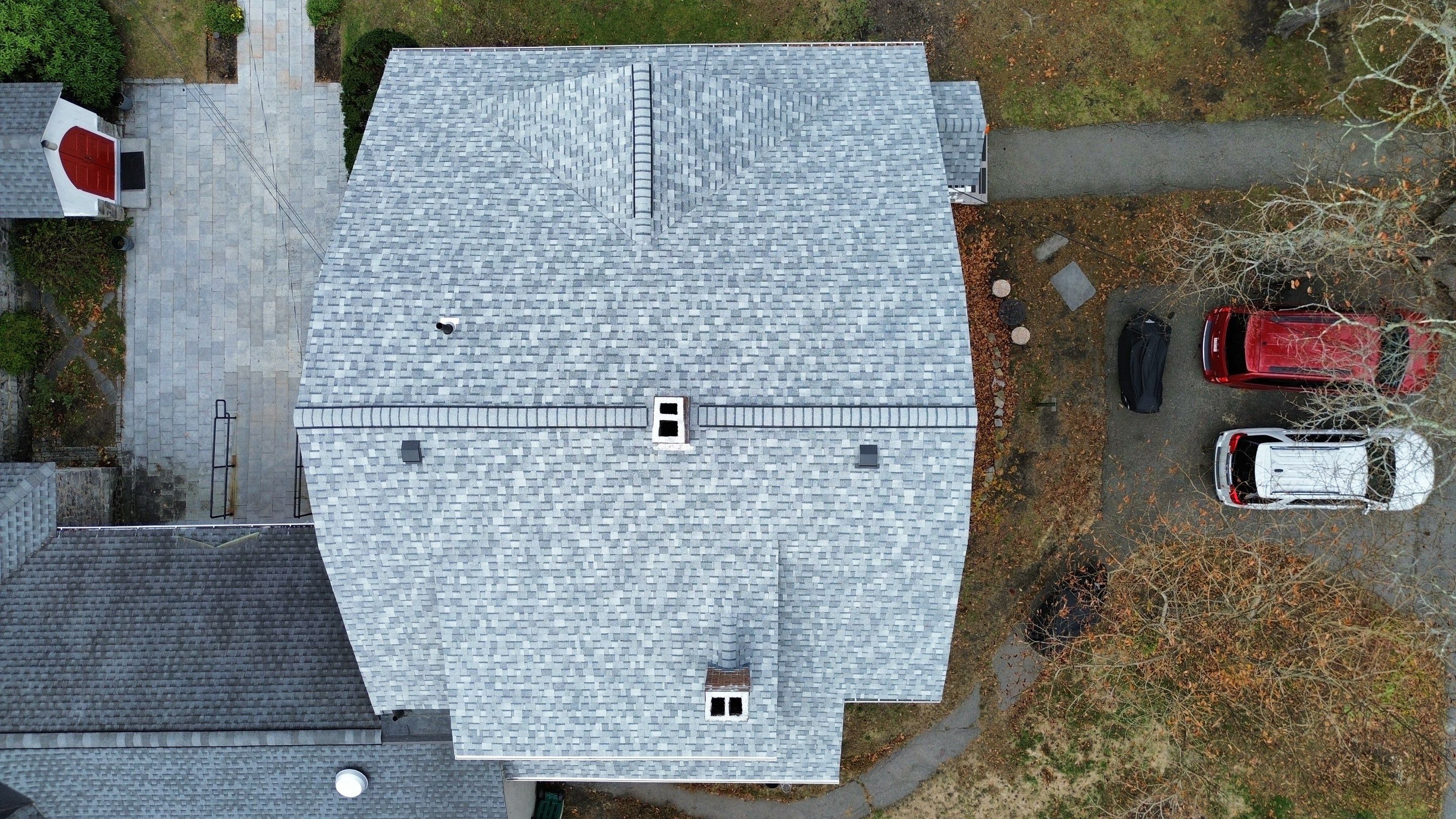 Ayer Church Complete Roof with Code-Compliant Overlay & Dual Chimney Restoration by Mighty Dog Roofing of Greater Middlesex County