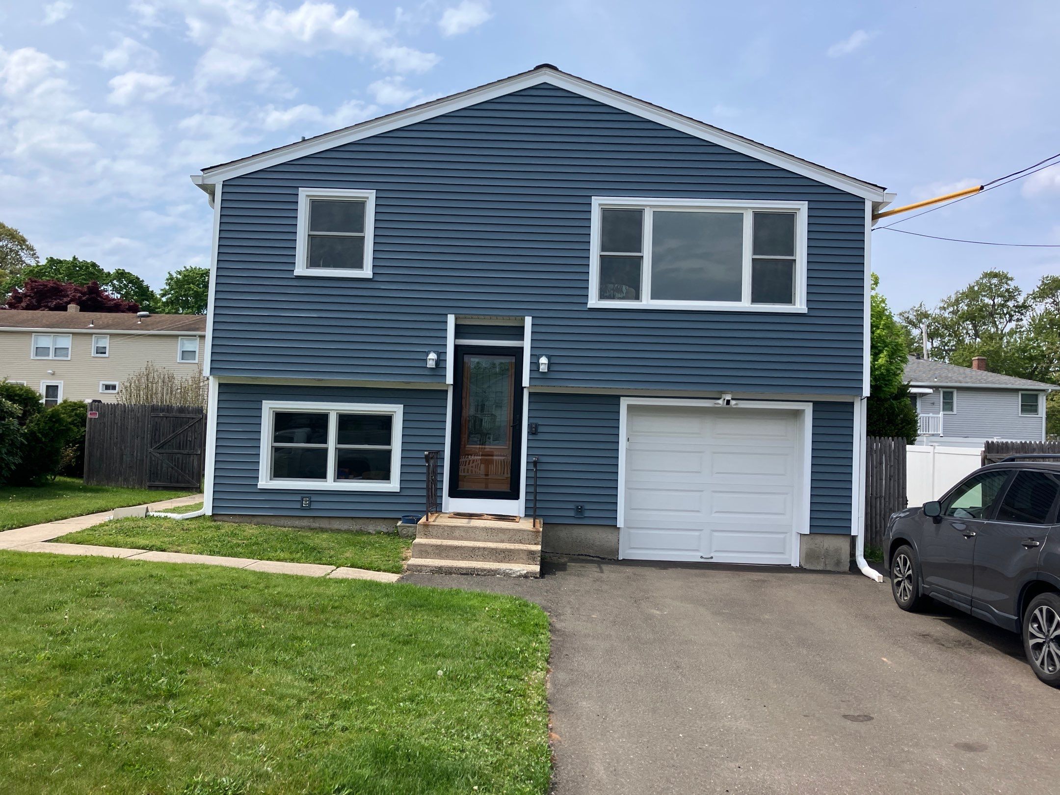 Siding Renewal with Cert Monogram D/4 x 12'6" clapboard, Pacific Blue by DiGiorgi Roofing and Siding Inc