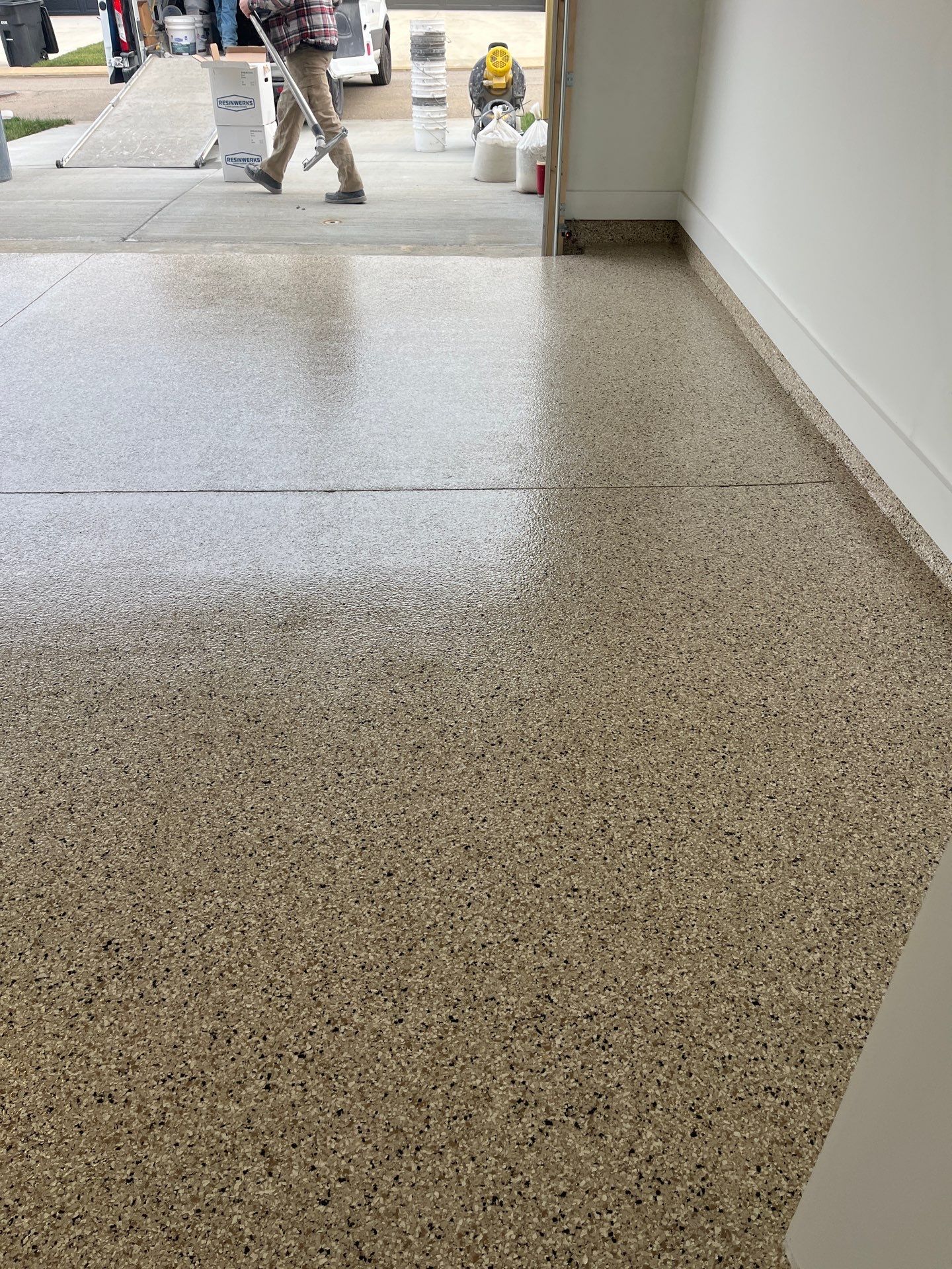 Garage Floor Coating using Shoreline by My Garage Floor Guys