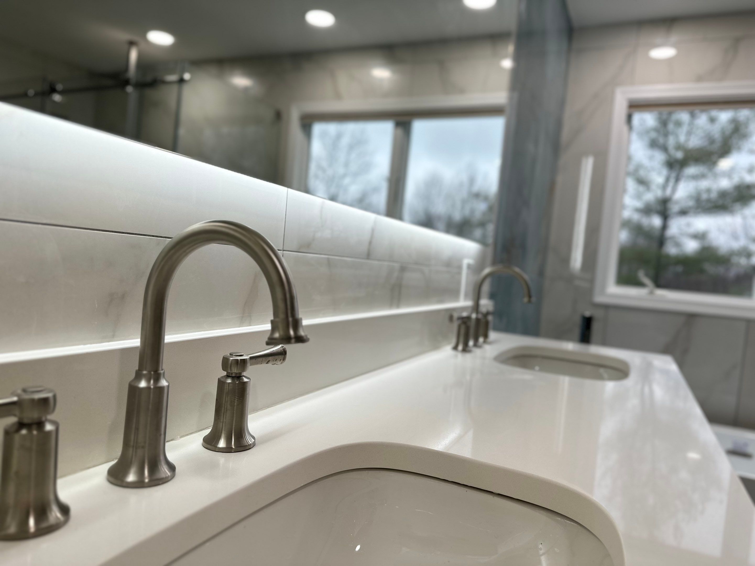 Bathroom Remodel using Tile by Home Concepts Construction