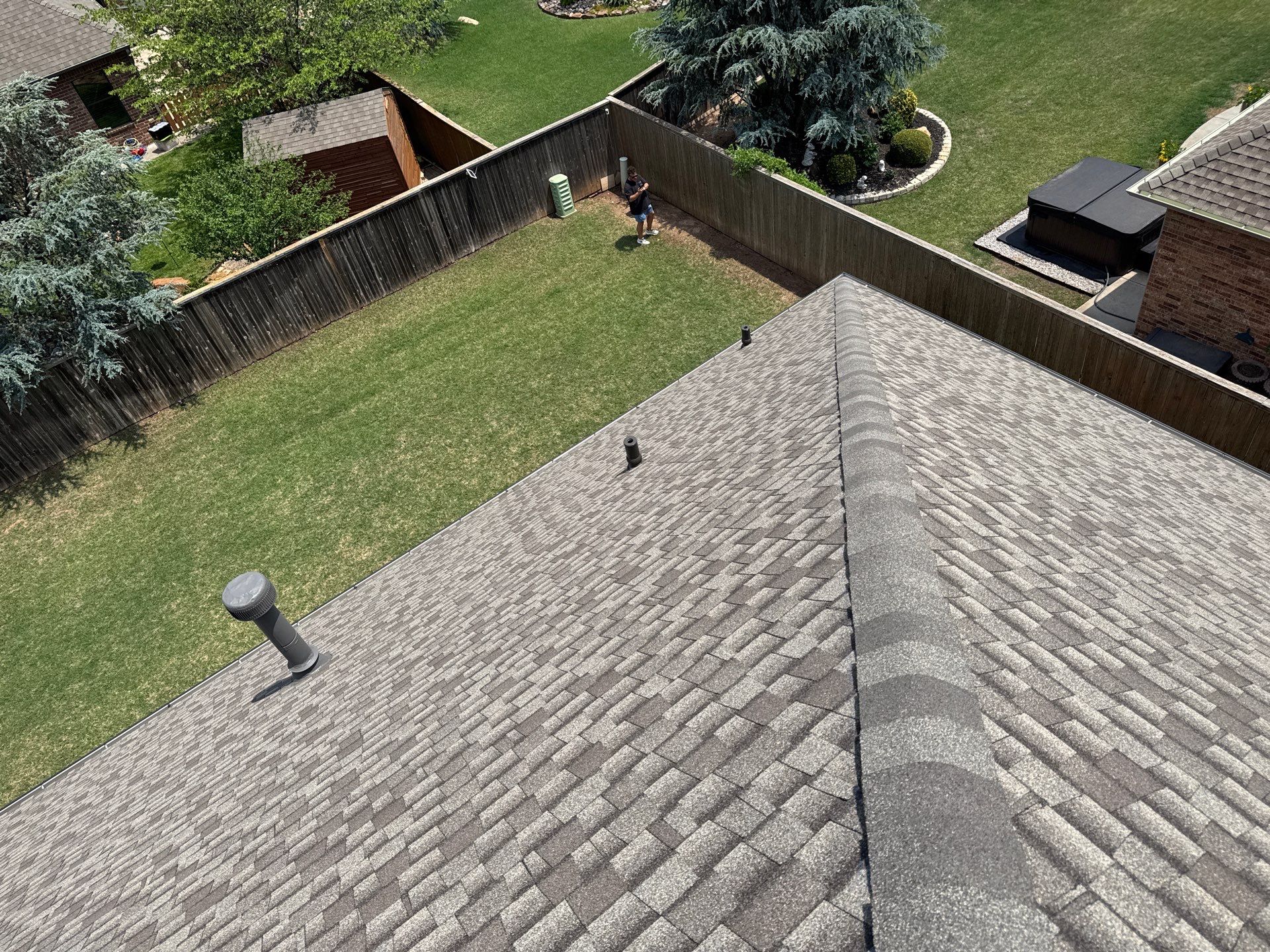 GAF Timberline UHDZ Full Storm Restoration - Exterior Paint & Interior Repair - Oklahoma City, OK by 5Coat Roofing & Construction