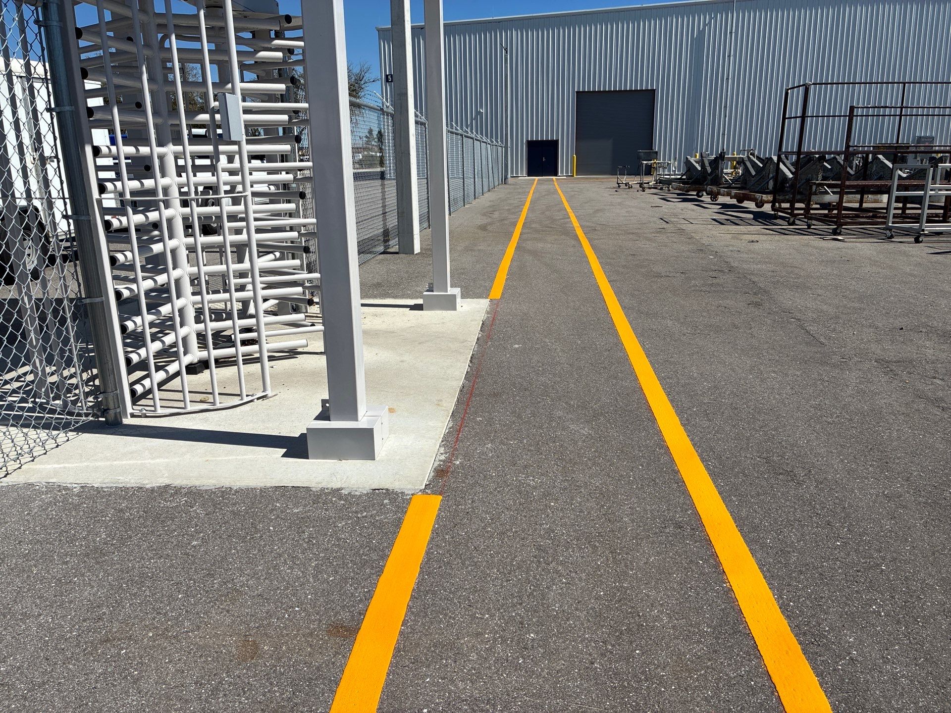Industrial Safety Line Striping and Thermoplastic Walkways in Sarasota by Everline Coatings & Services - Southwest FL