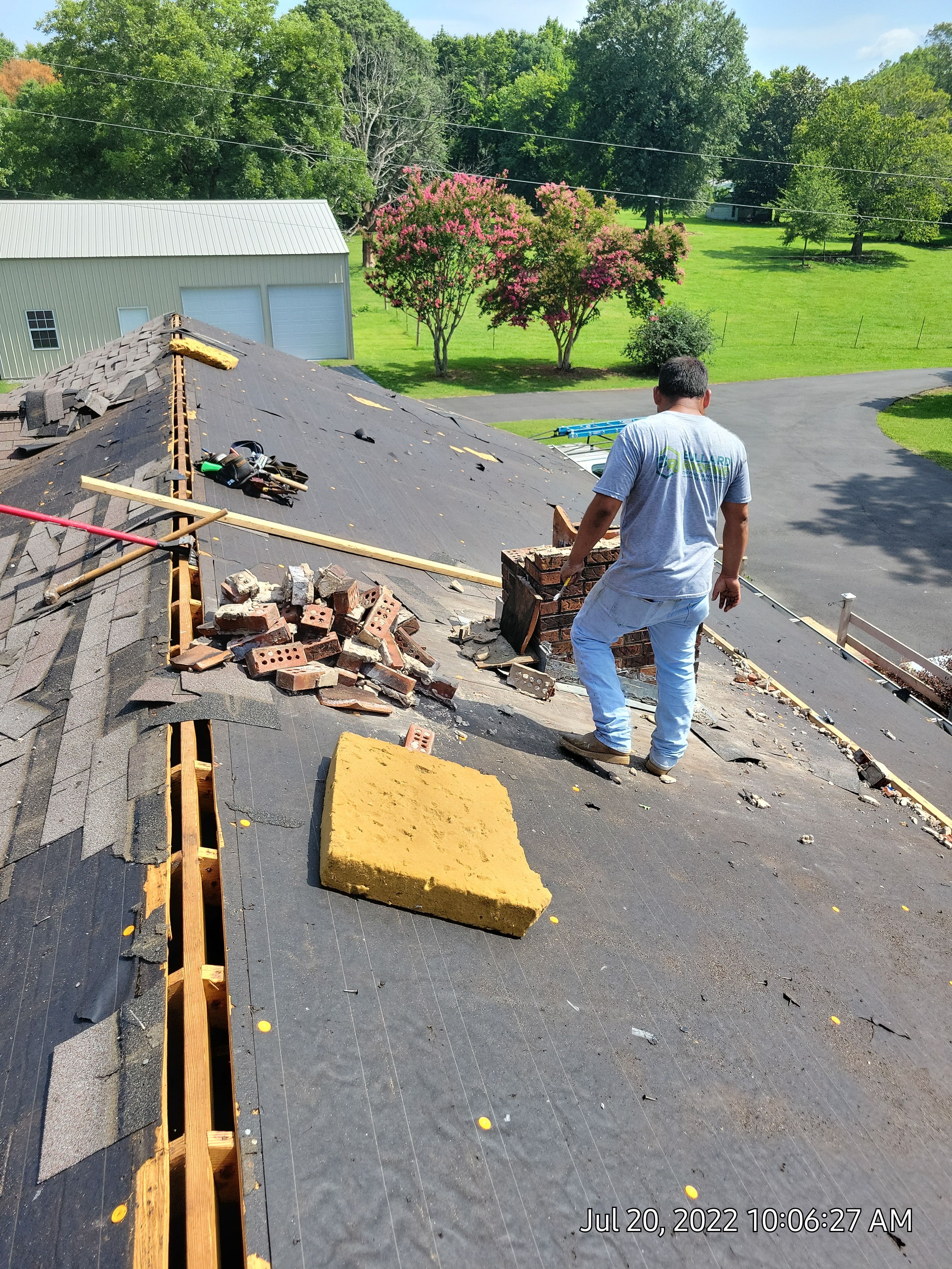 Residential Roof Remove and Replace using Low Rib Metal Roofing Panels by Bullard Roofing