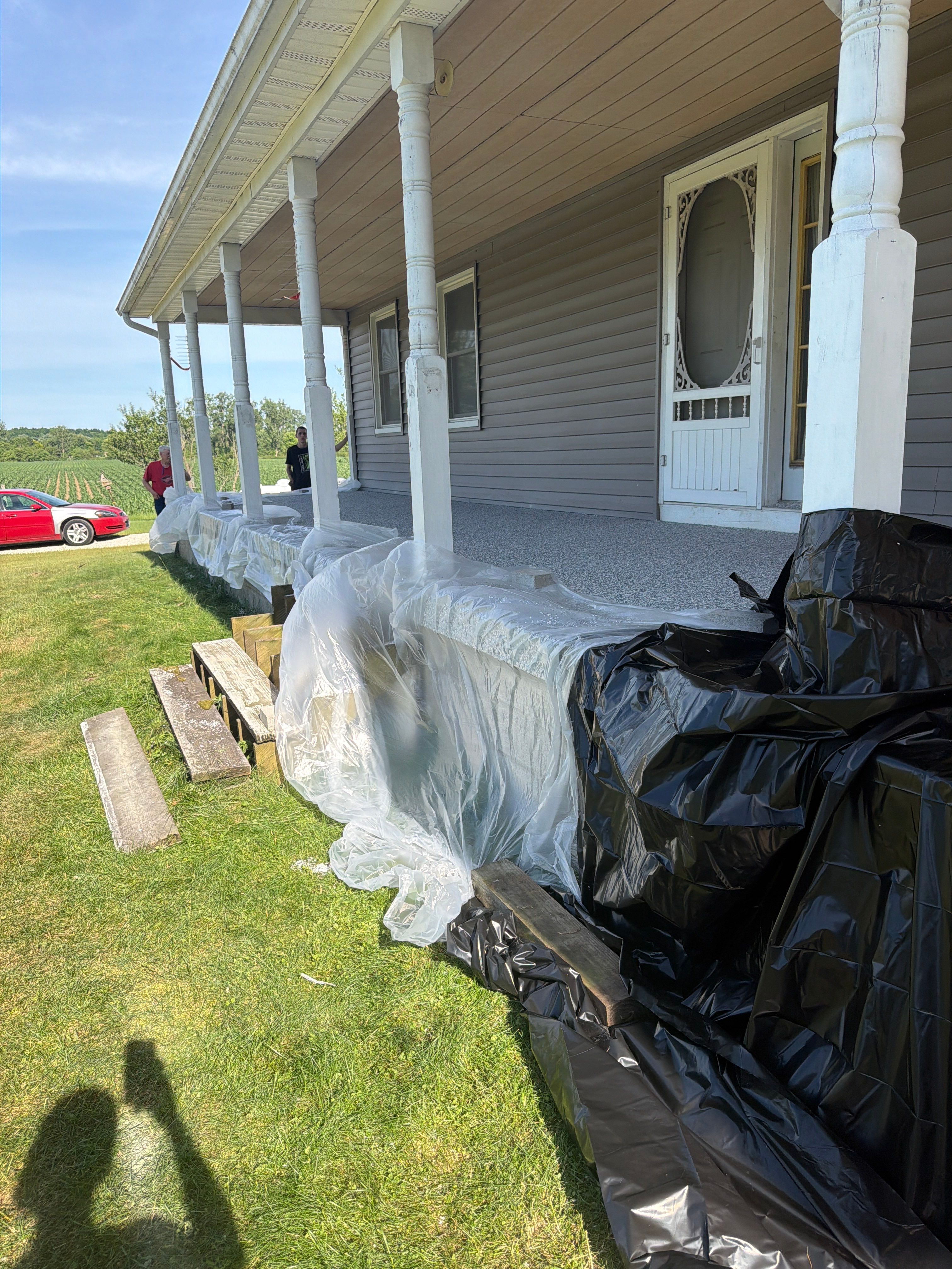 Project in Stockbridge, Michigan by Freedom Concrete Coatings. 
