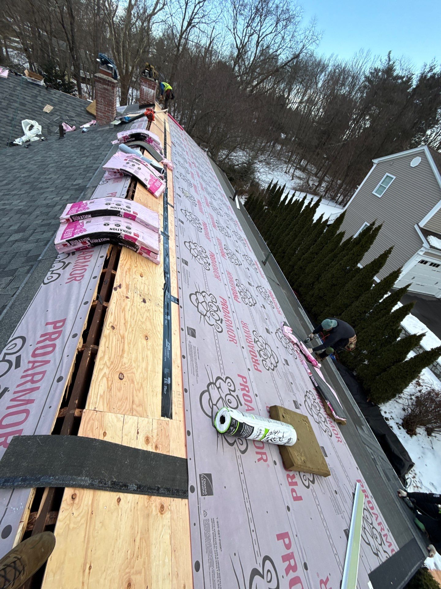 Owens Corning Duration: Estate Gray in West Hartford by Golden Shield Roofing