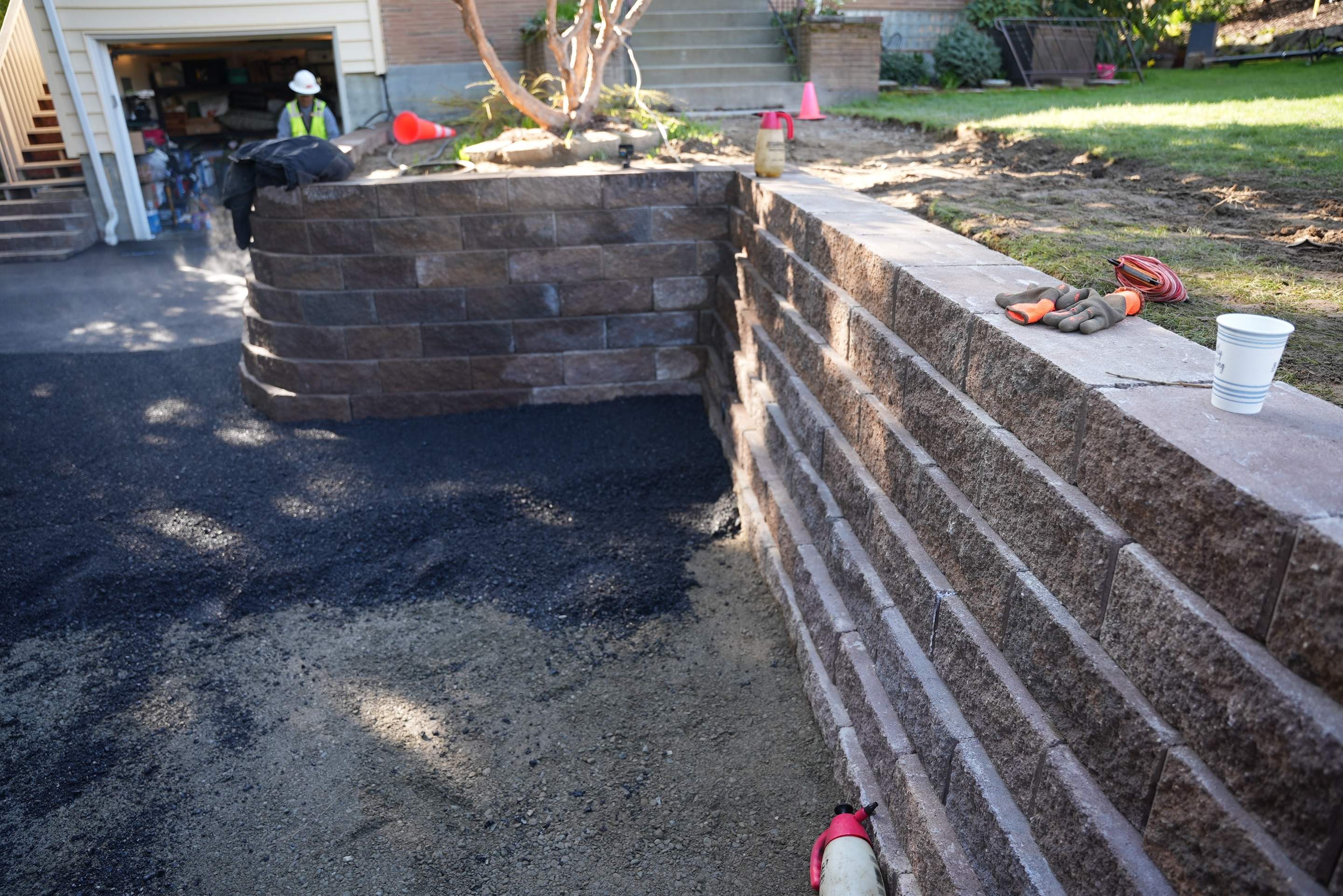 Lorra | Asphalt Driveway Repair & Retaining Wall by Jireh Asphalt & Concrete Inc 