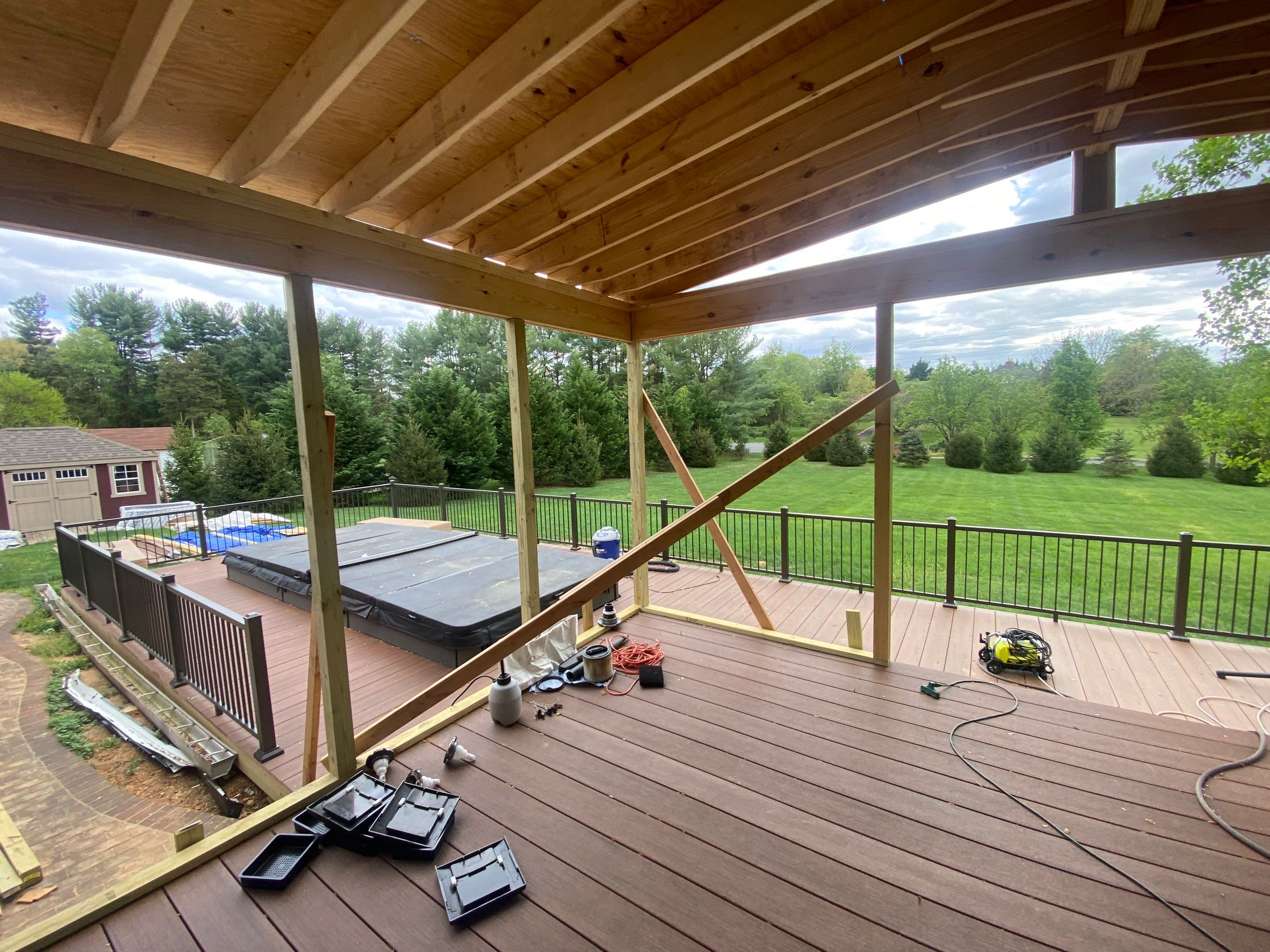 Deck/Screen porch Transformation using Timbertech by The Smet Companies, LLC