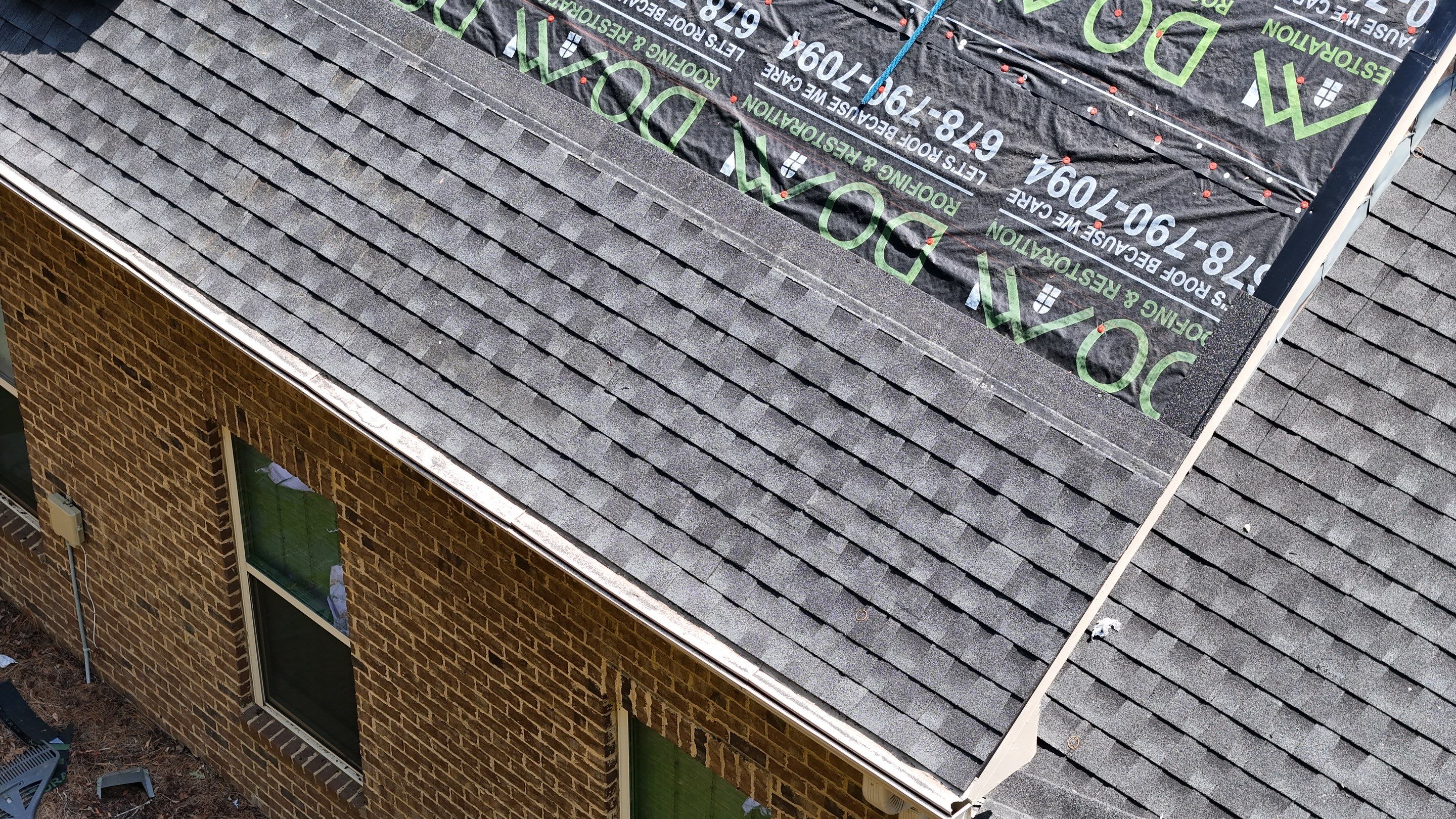 Whitney Lndg Doraville Roof & Metal Porch Replacement  by Dom Roofing & Restoration