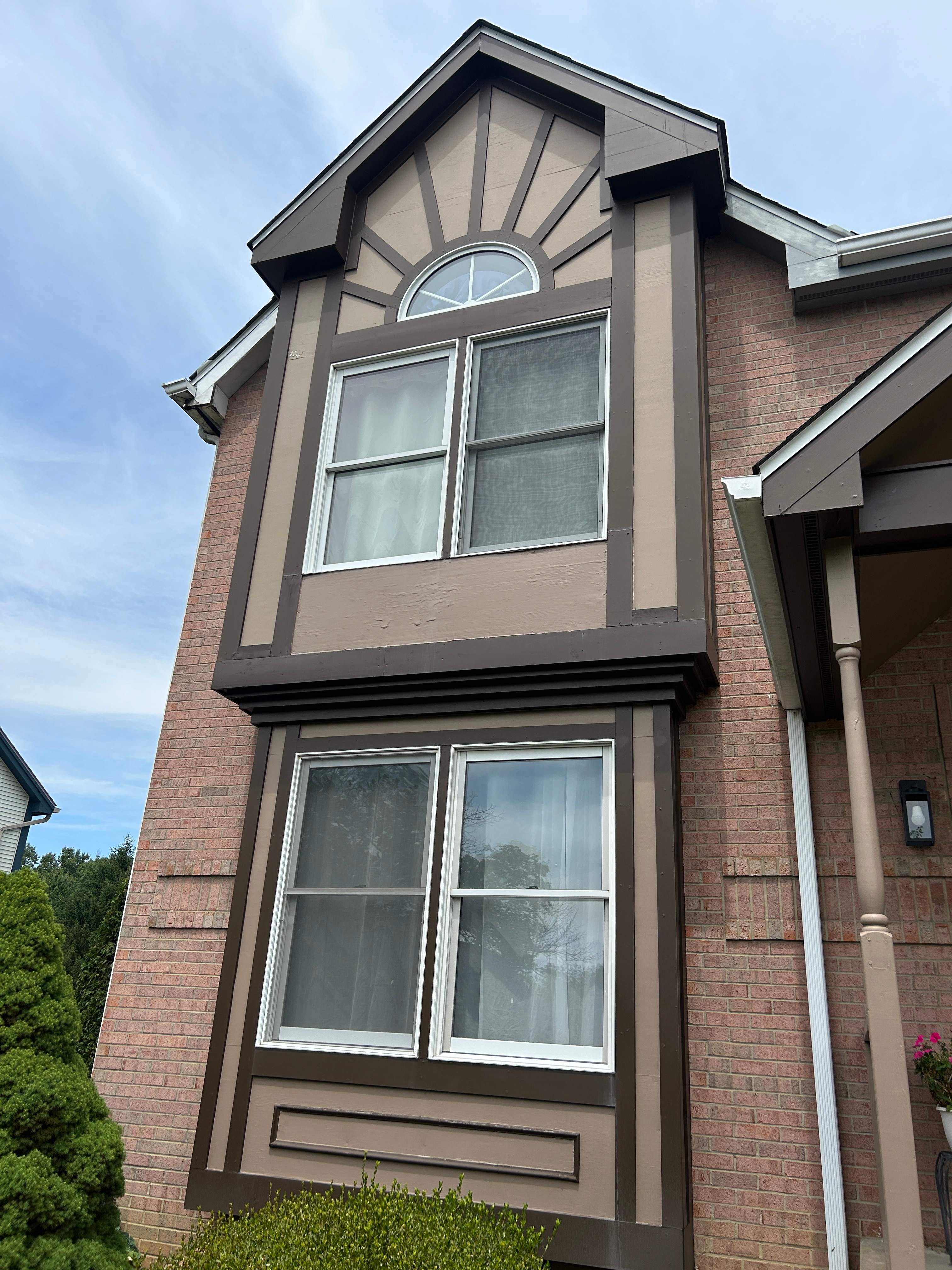 Home Siding Renovation in James Hardie with Iron Gray and Night Gray at Cranberry Township by Ideal Siding Pittsburgh