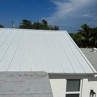 24ga 1" Nail-Strip Regal White  by Total Roofing System The Metal Roof Experts