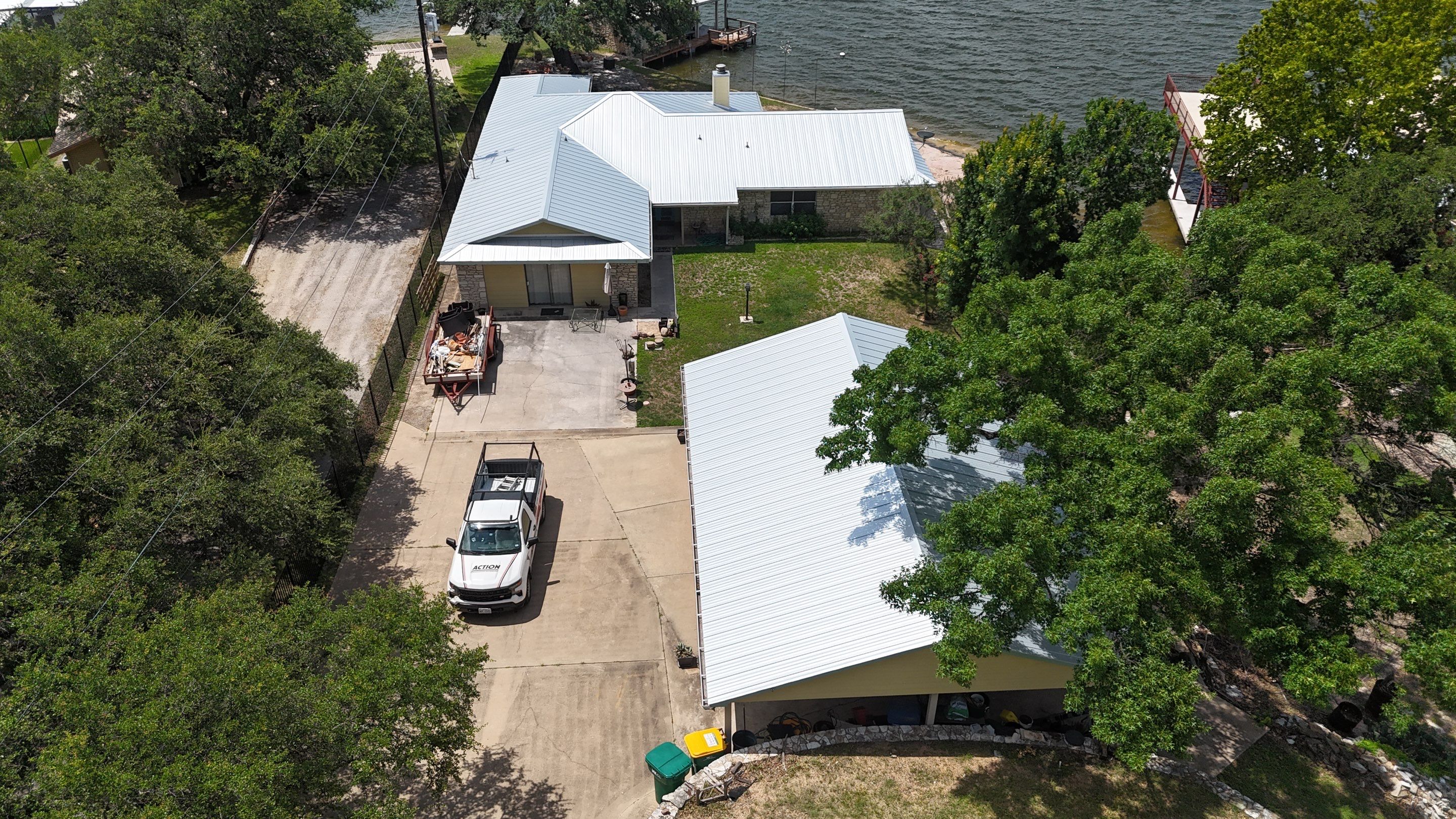Residential Roof Replacement using 24 GA Snap-Loc - Galvalume by Action Exteriors Austin