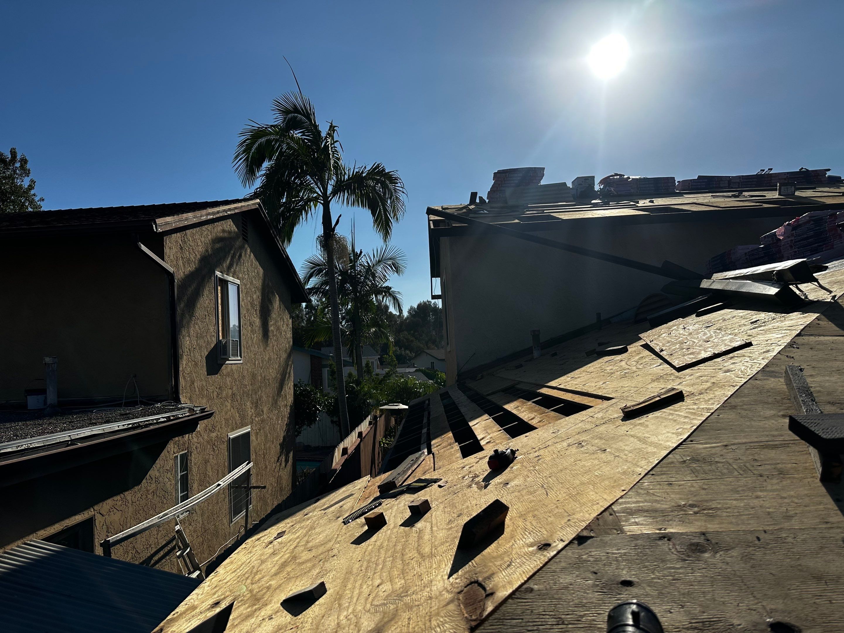 Full Residential Roof Replacement and Decking Repair in San Diego by Reliable Roofing San Diego Inc.