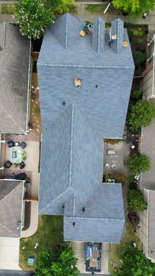 Residential Roofing Installation using GAF HDZ Roofing System 