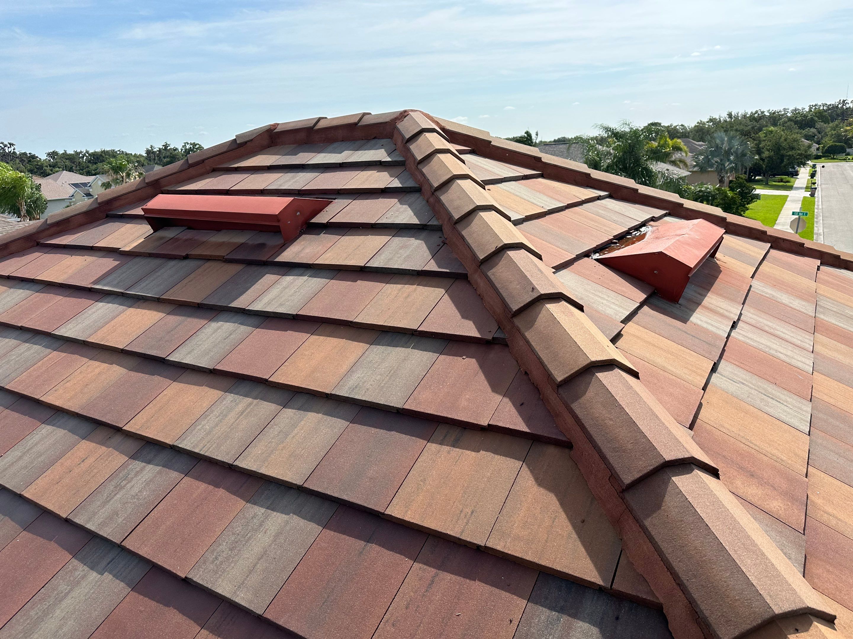 🏡 Tile Roof Cleaning – Gamble Creek Estates, Parrish, FL by Sunshine AquaWash