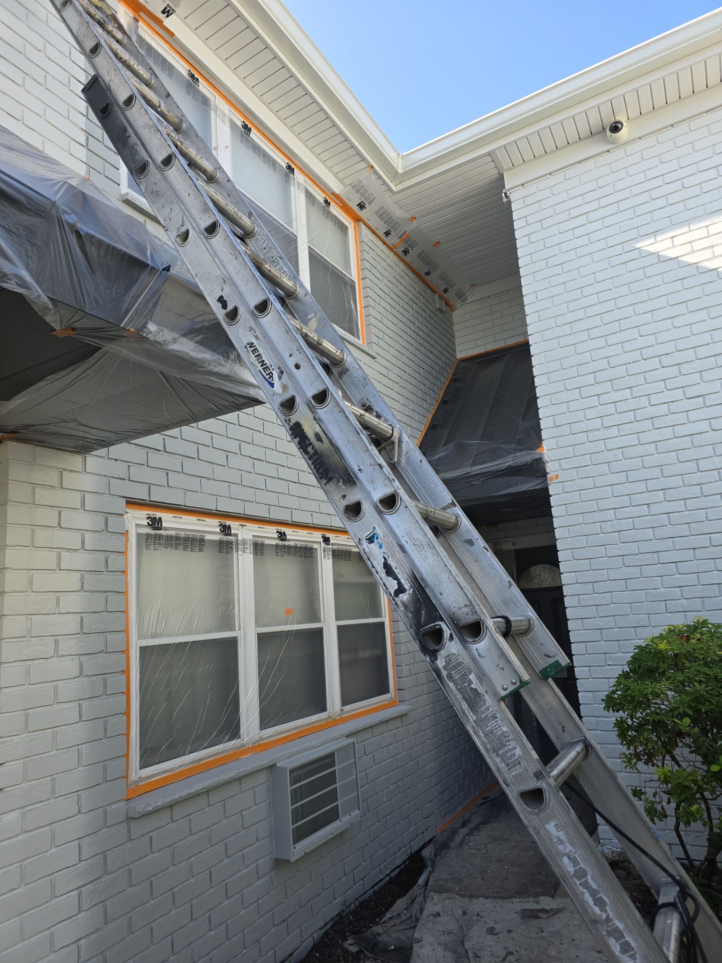 Multi-Unit Apartment Complex Exterior Brick Painting Project in Hackensack by Spectrum Painting, LLC