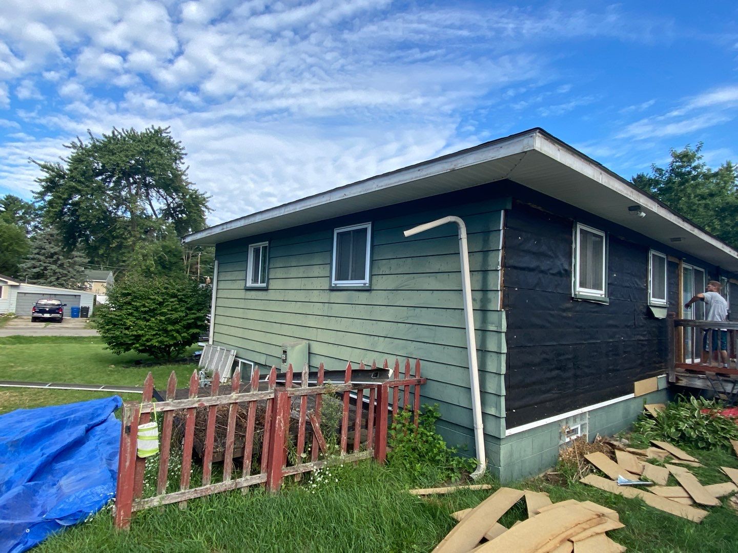 Siding Replacement using Smokey Grey by 180 Contractors